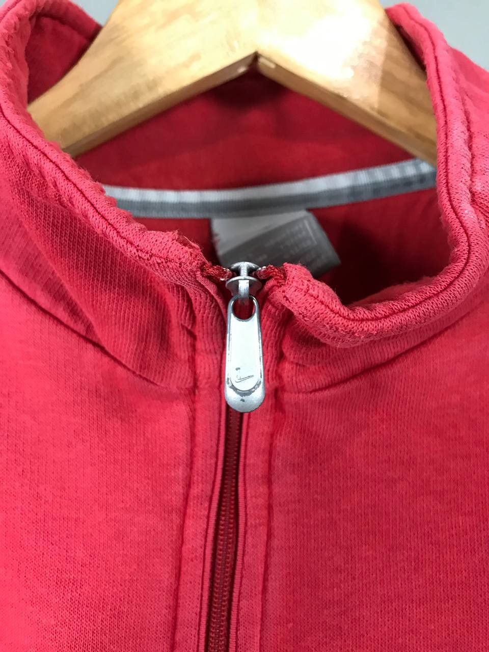 Nike × Vintage Nike swoosh streetwear vintage 1/4 zip sweatshirt Size US L / EU 52-54 / 3 - 4 Thumbnail