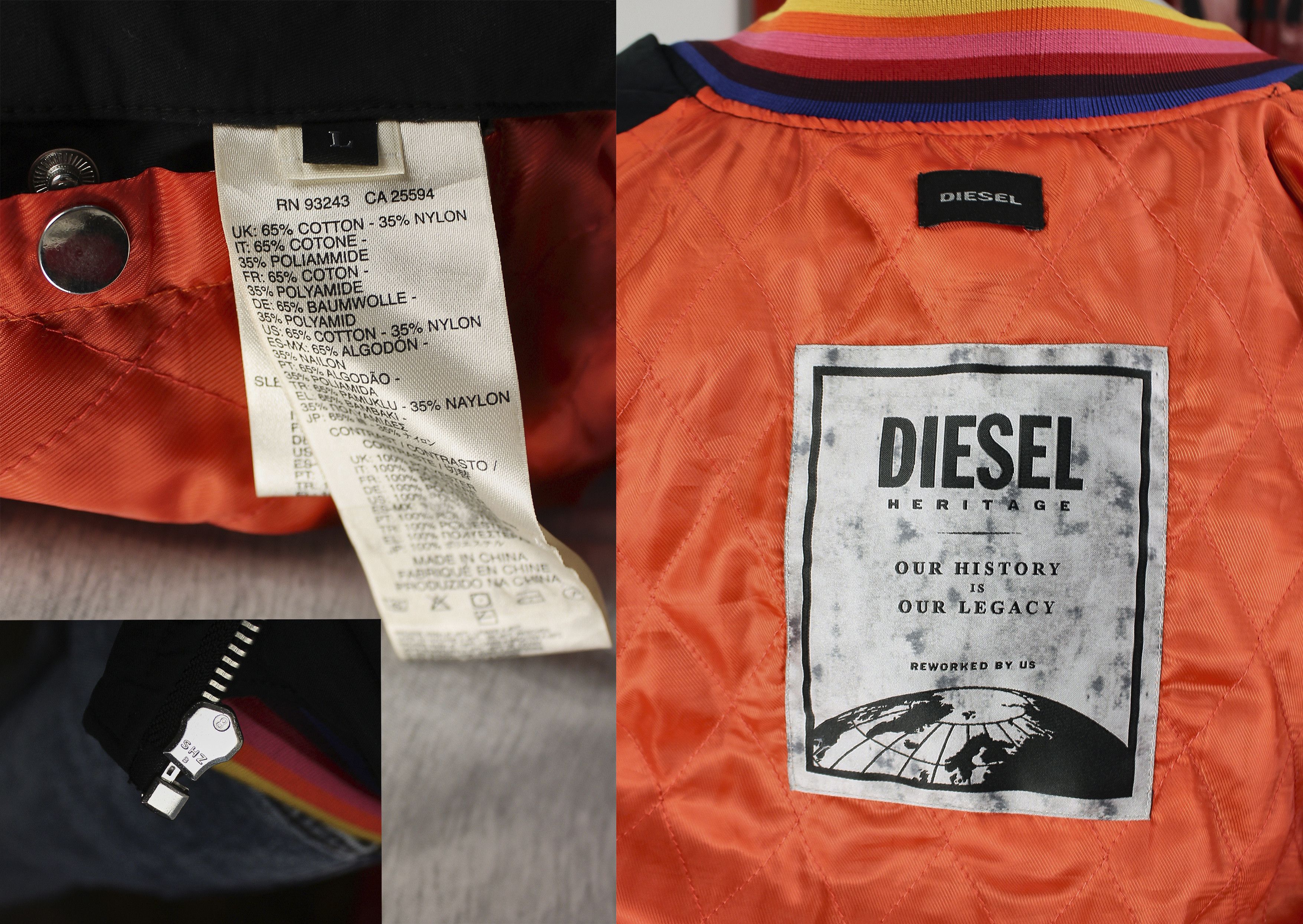 Diesel Diesel Bomber Varsity Jacket with Patches AW15 collection Size US L / EU 52-54 / 3 - 14 Thumbnail