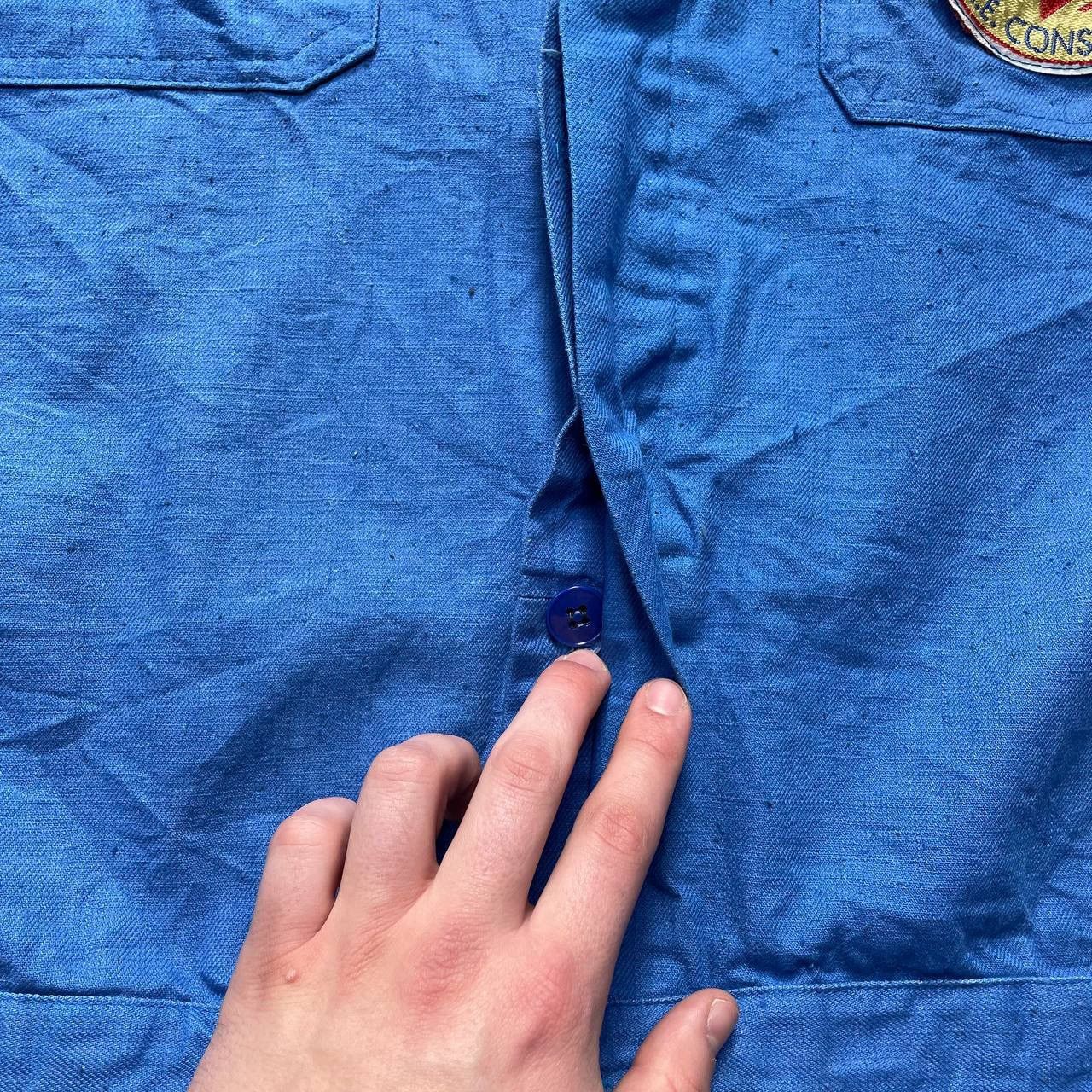 Other Vintage 80s Sanfor Work Jacket Front Pocket Blue Size 52 L Size US L / EU 52-54 / 3 - 15 Thumbnail
