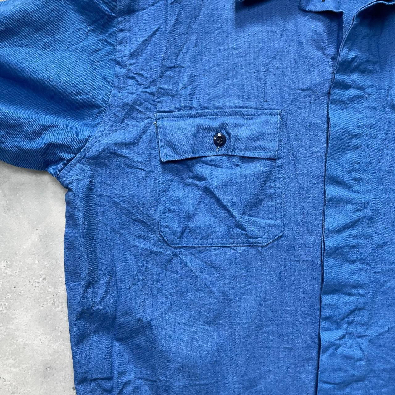 Other Vintage 80s Sanfor Work Jacket Front Pocket Blue Size 52 L Size US L / EU 52-54 / 3 - 11 Thumbnail