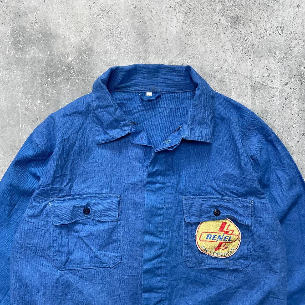 Other Vintage 80s Sanfor Work Jacket Front Pocket Blue Size 52 L Size US L / EU 52-54 / 3 - 3 Thumbnail
