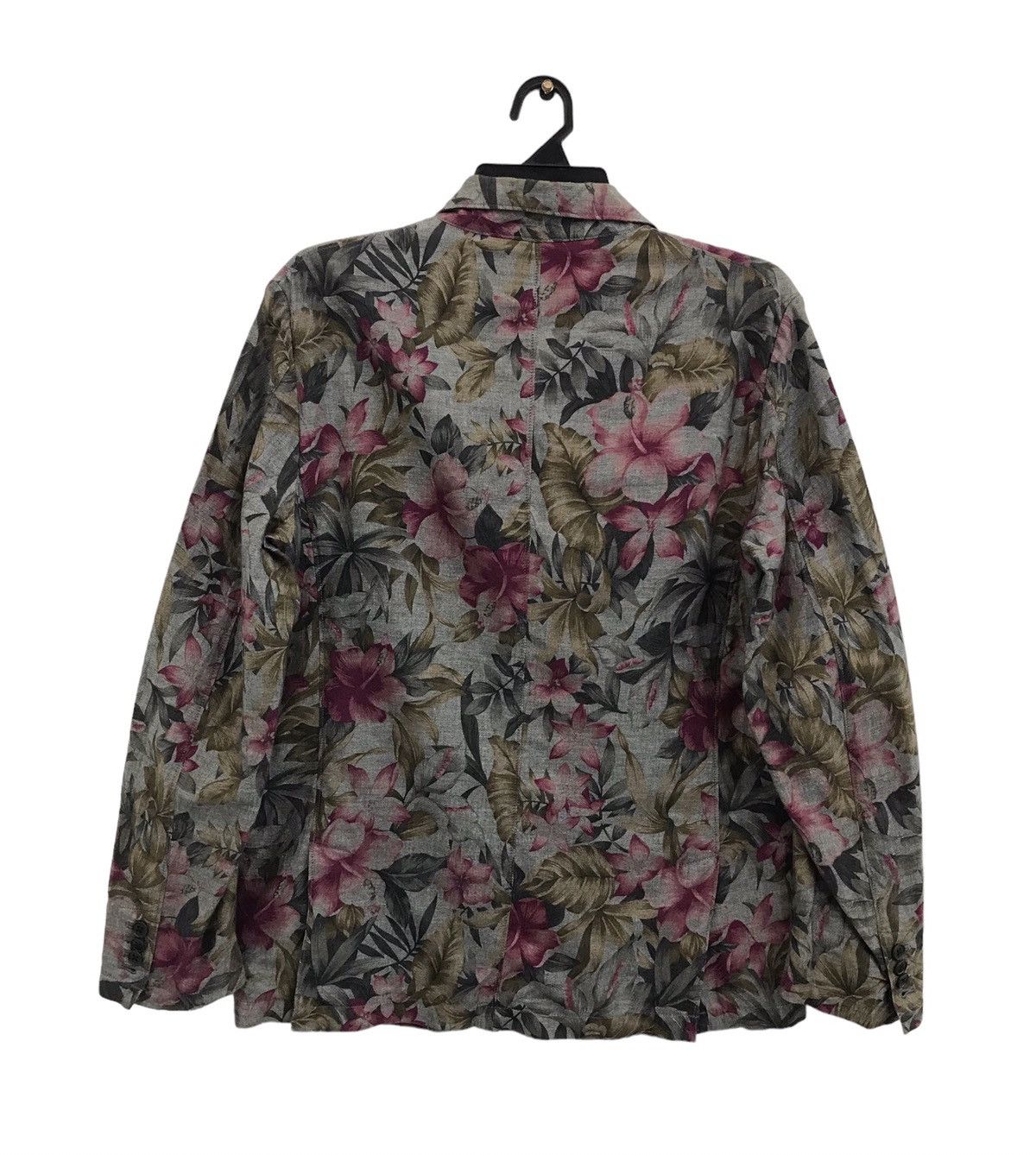 Japanese Brand BACK NUMBER PRINT FLORAL BLAZER Size US M / EU 48-50 / 2 - 2 Thumbnail