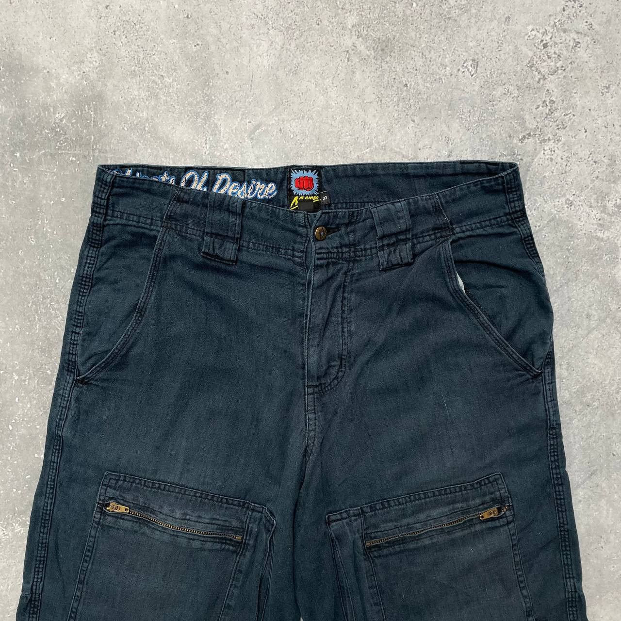 Other Vintage 2000s Mambo Front Pocket Shorts Faded Blue Size 32 Size US 32 / EU 48 - 2 Thumbnail