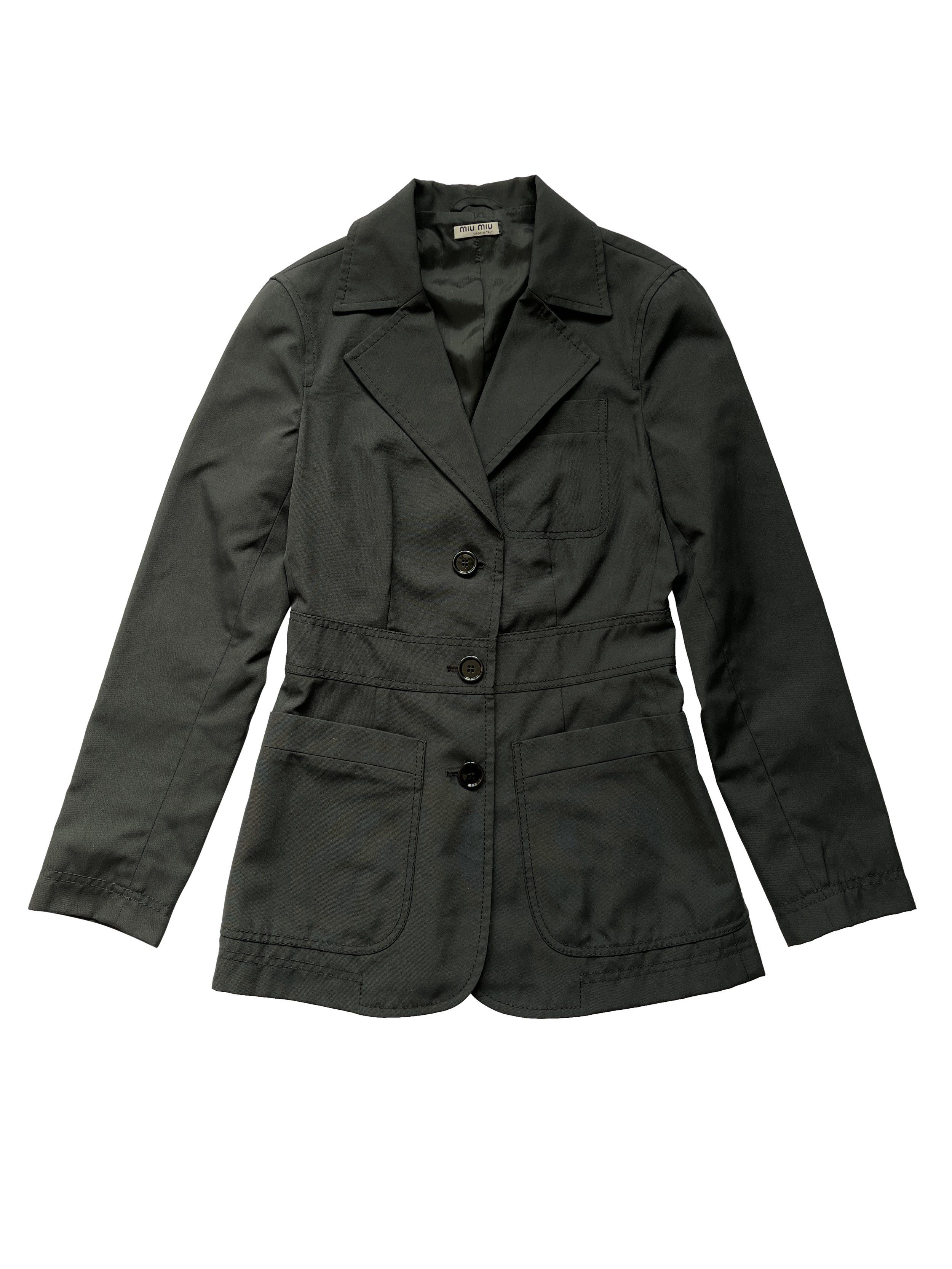 Miu Miu ⚡️QUICK SALE⚡️2000's Miu Miu Black Jacket Blazer Size XS / US 0-2 / IT 36-38 - 1 Thumbnail