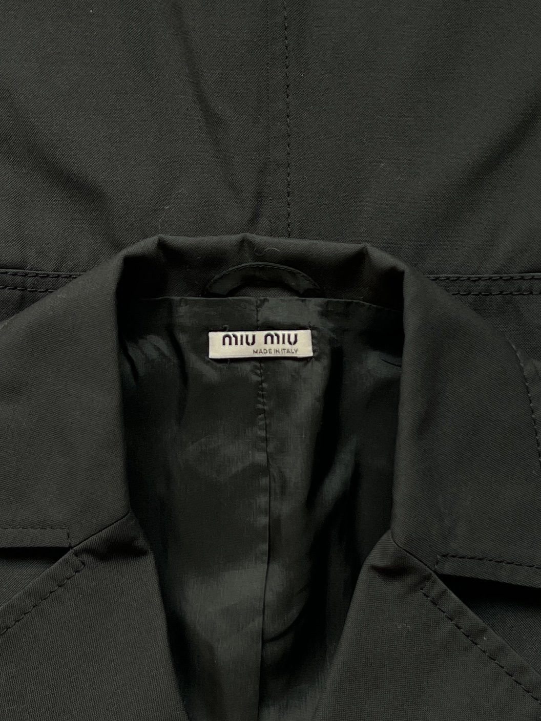 Miu Miu ⚡️QUICK SALE⚡️2000's Miu Miu Black Jacket Blazer Size XS / US 0-2 / IT 36-38 - 3 Thumbnail