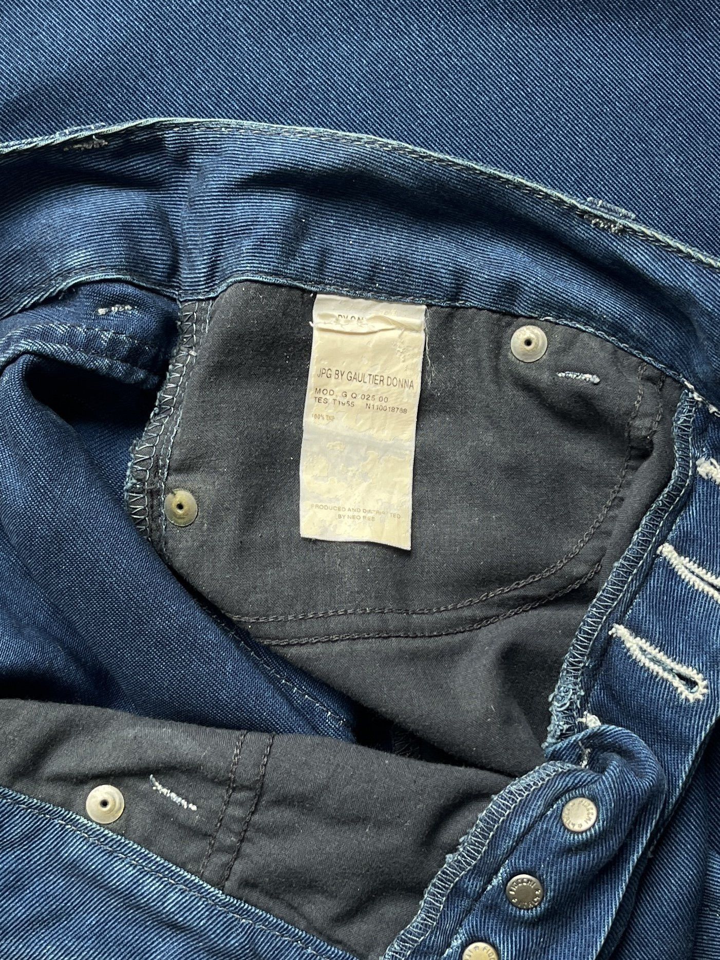 Jean Paul Gaultier ⚡️QUICK SALE⚡️1990's Jean Paul Gaultier Indigo Blue Jeans Size 26" / US 2 / IT 38 - 5 Thumbnail
