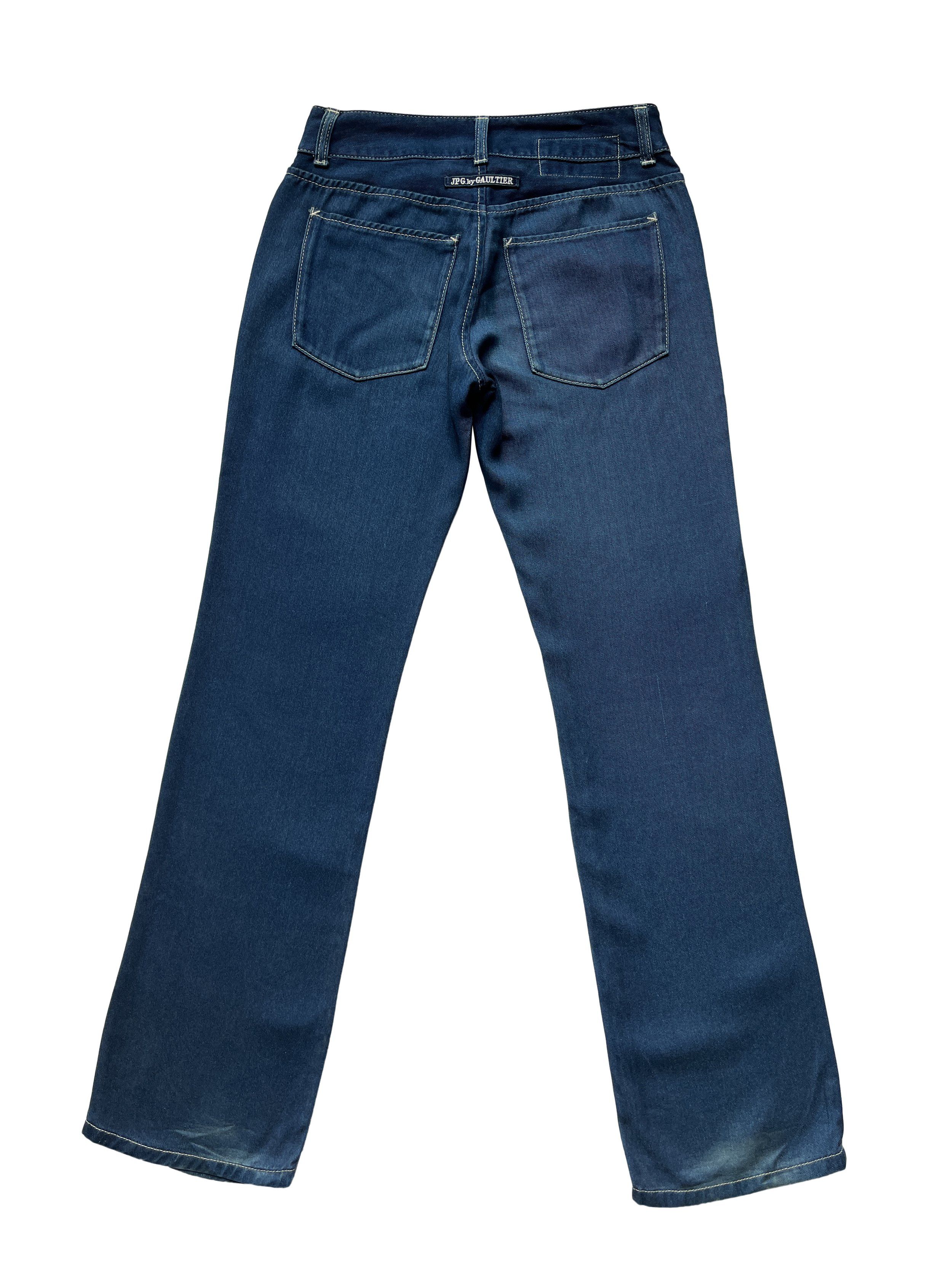 Jean Paul Gaultier ⚡️QUICK SALE⚡️1990's Jean Paul Gaultier Indigo Blue Jeans Size 26" / US 2 / IT 38 - 2 Thumbnail