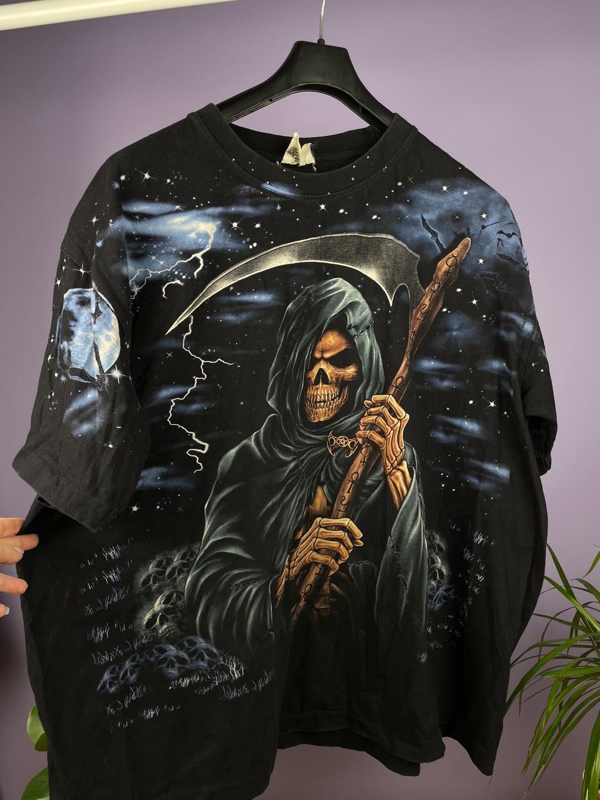 Japanese Brand Vintage tee full print Death Y2K Size US XL / EU 56 / 4 - 3 Thumbnail