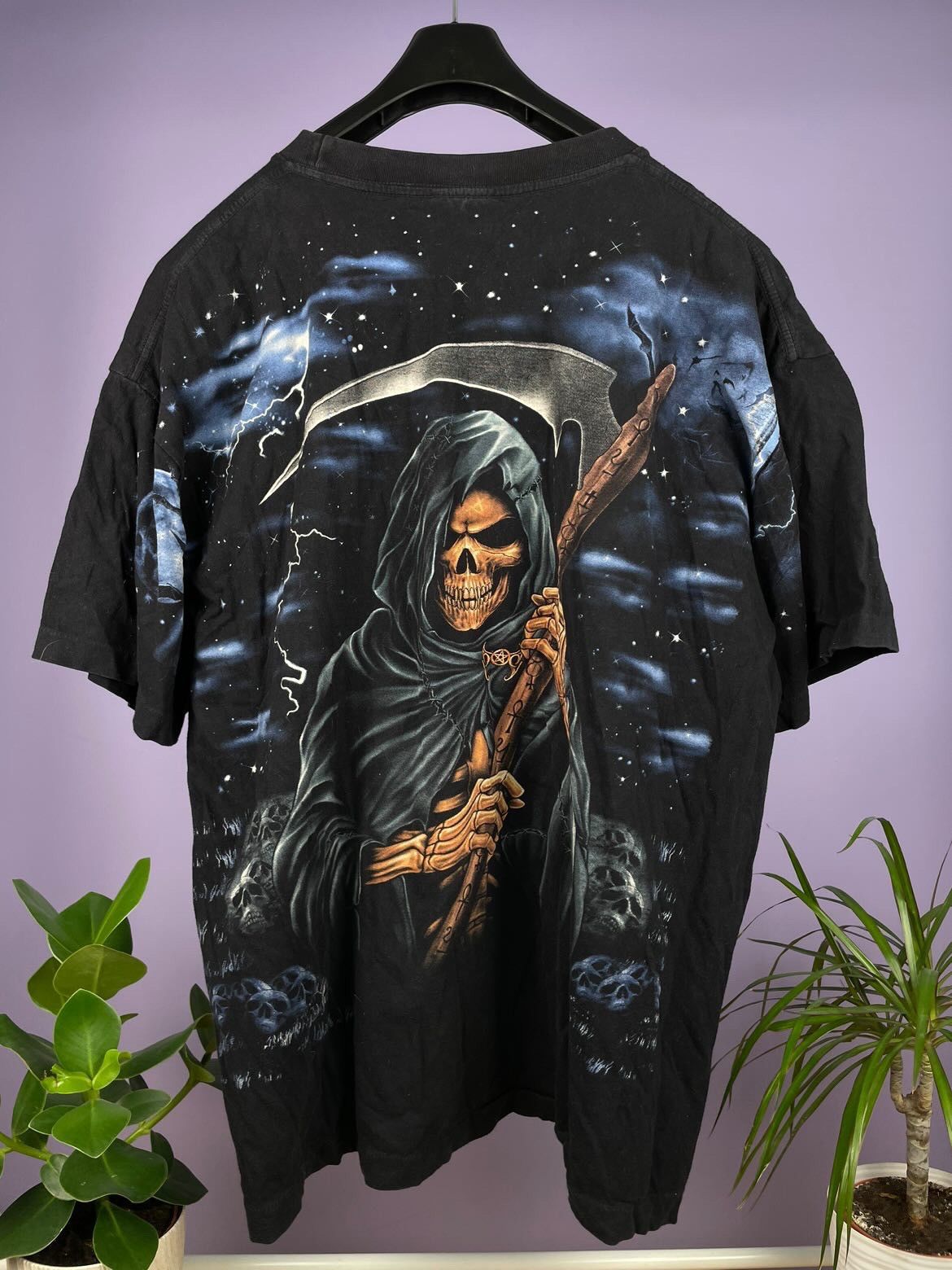 Japanese Brand Vintage tee full print Death Y2K Size US XL / EU 56 / 4 - 4 Thumbnail