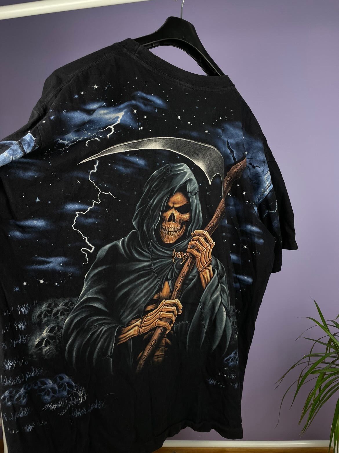 Japanese Brand Vintage tee full print Death Y2K Size US XL / EU 56 / 4 - 5 Thumbnail
