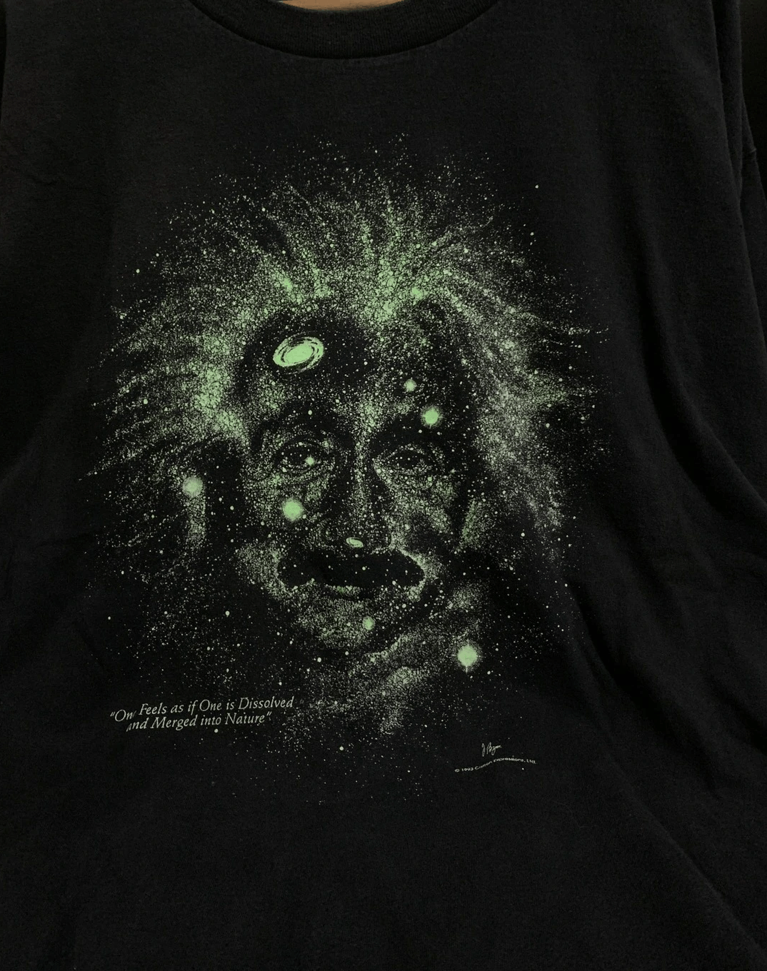 Vintage 1993 Albert Einstein Glow in the Dark Famous Tee Size US XL / EU 56 / 4 - 3 Thumbnail