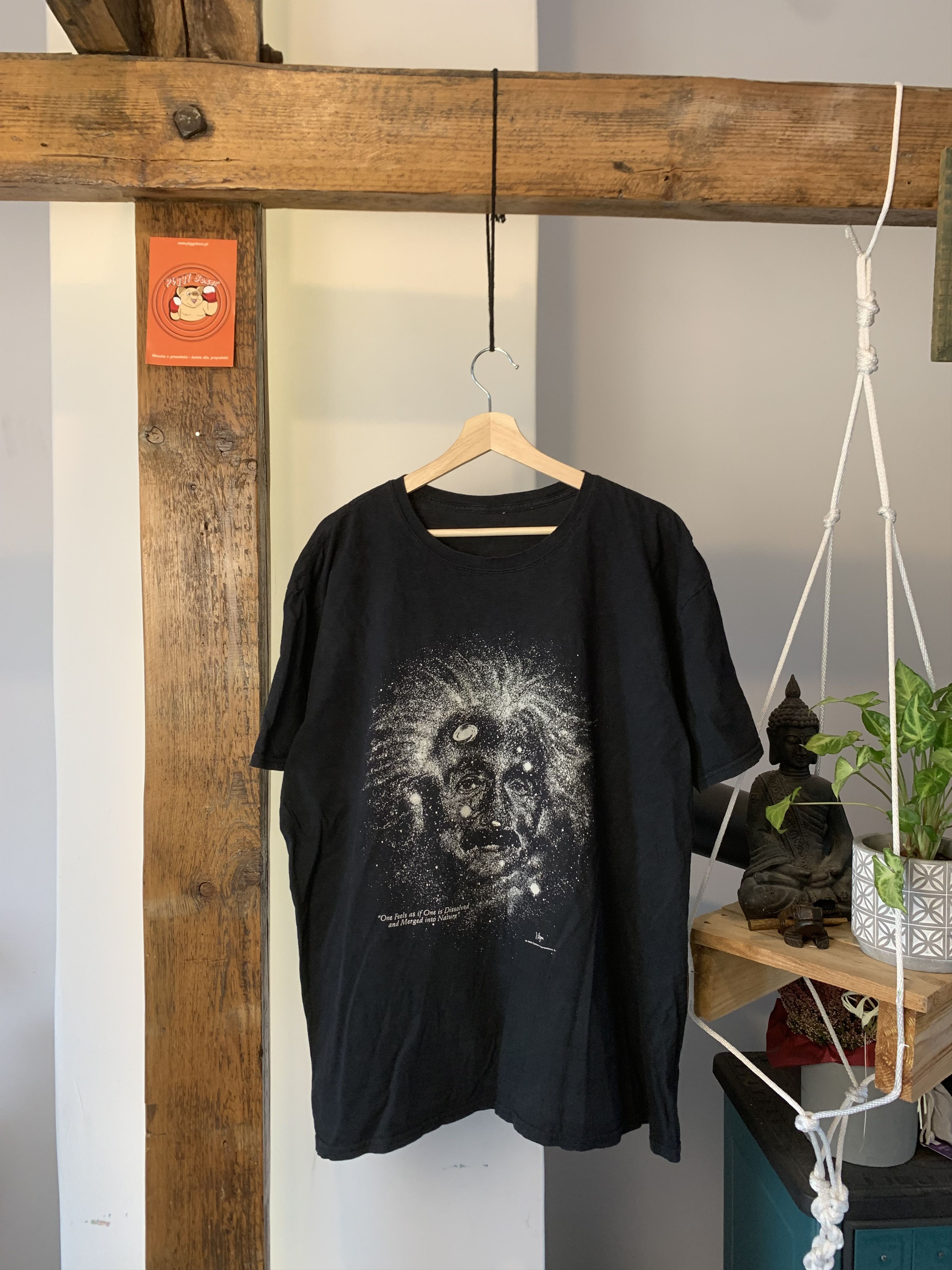 Vintage 1993 Albert Einstein Glow in the Dark Famous Tee Size US XL / EU 56 / 4 - 1 Thumbnail