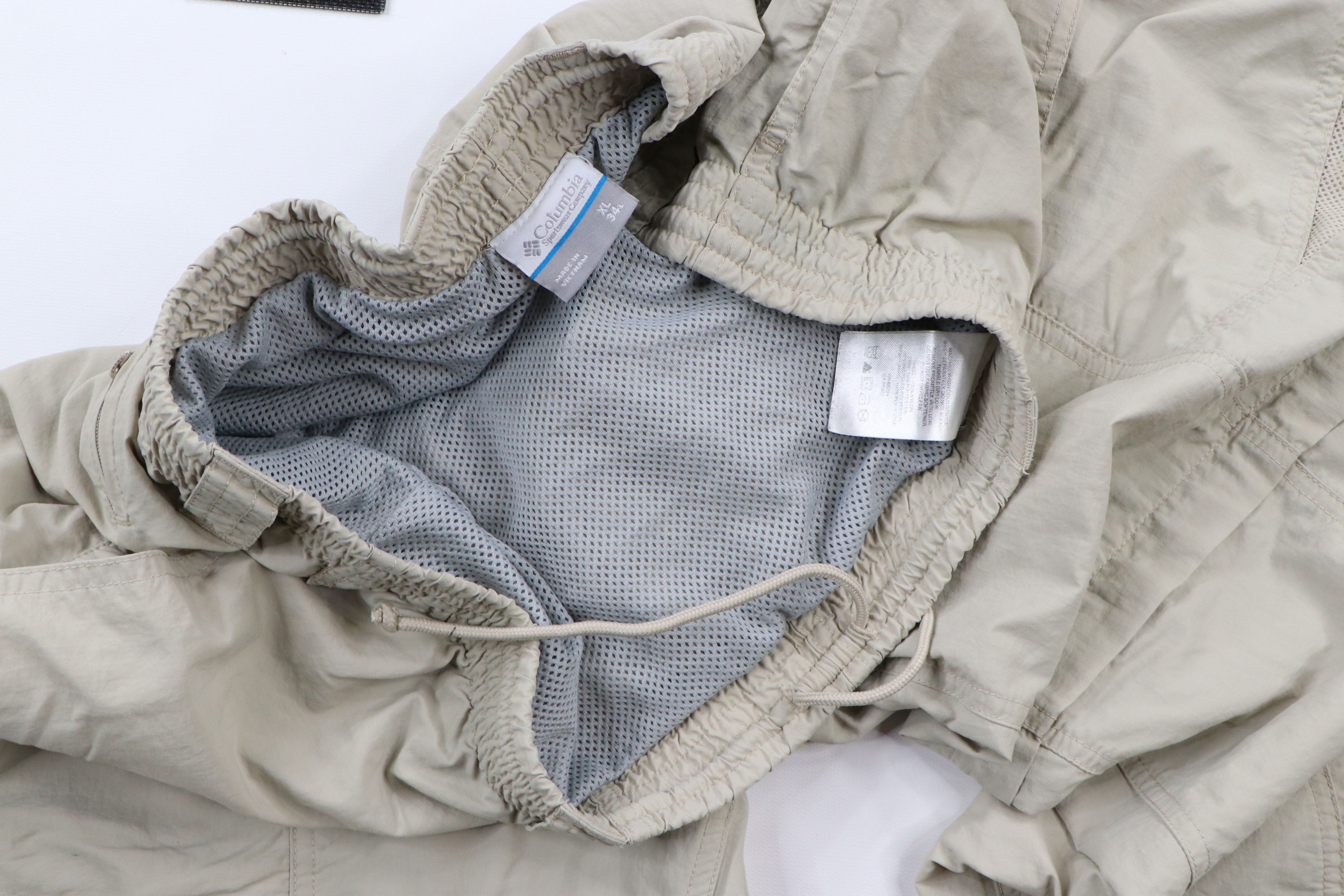 Columbia × Vintage Columbia PFG Wide Leg Convertible Pants Shorts Beige Brown Size US 38 / EU 54 - 7 Thumbnail