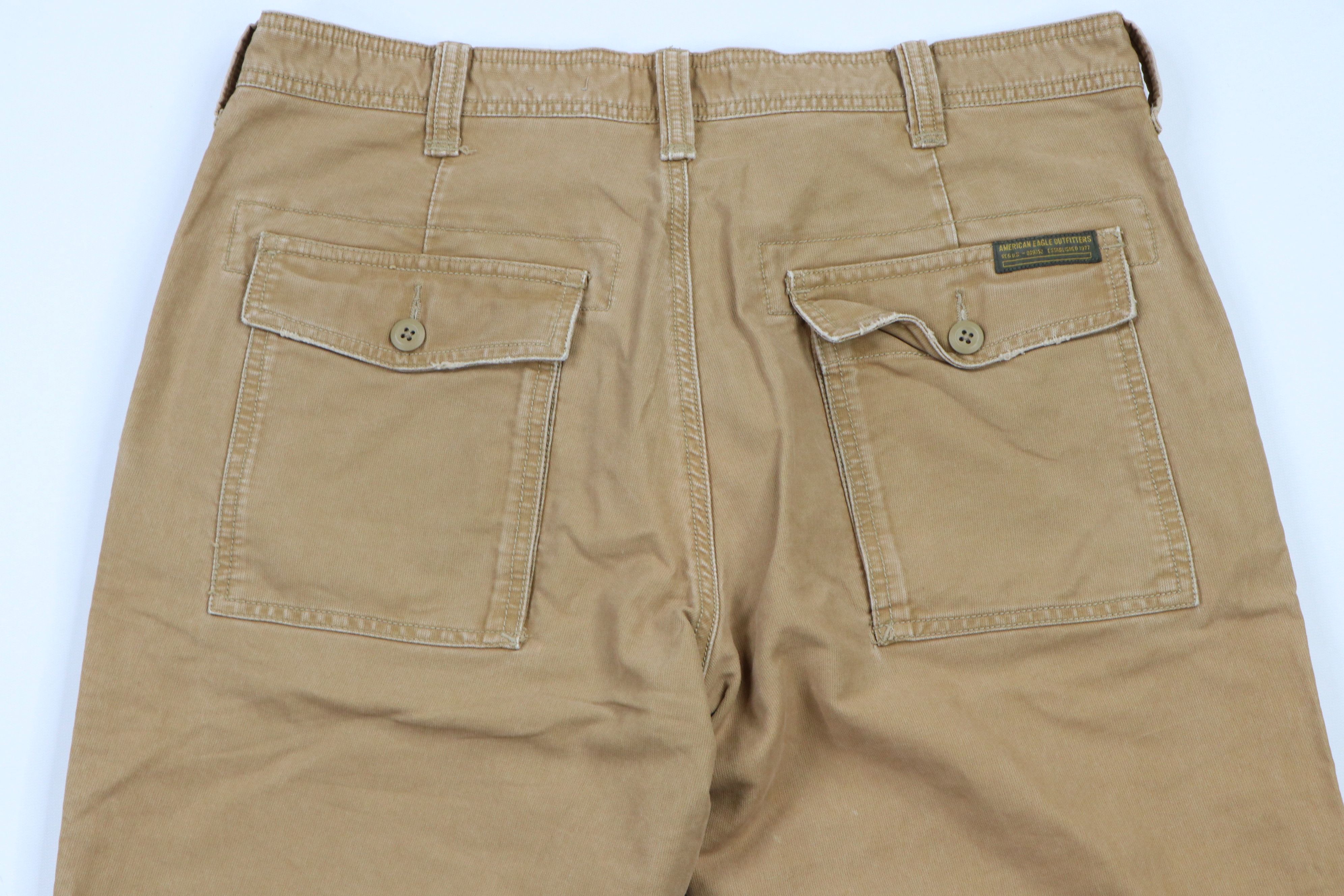 American Eagle Outfitters × Vintage Vintage American Eagle Outfitters Wide Leg Pants Brown Size US 34 / EU 50 - 9 Thumbnail