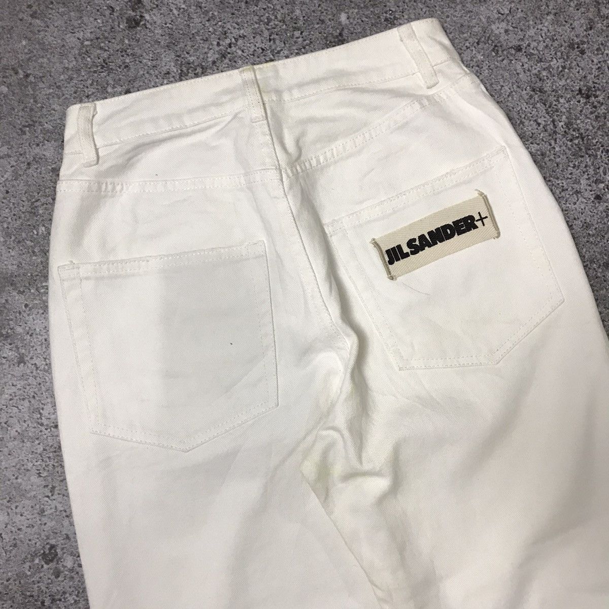 If Six Was Nine × Jil Sander × Le Grande Bleu (L.G.B.) Jil Sander Big Logo Denim Pant Size US 29 - 6 Thumbnail