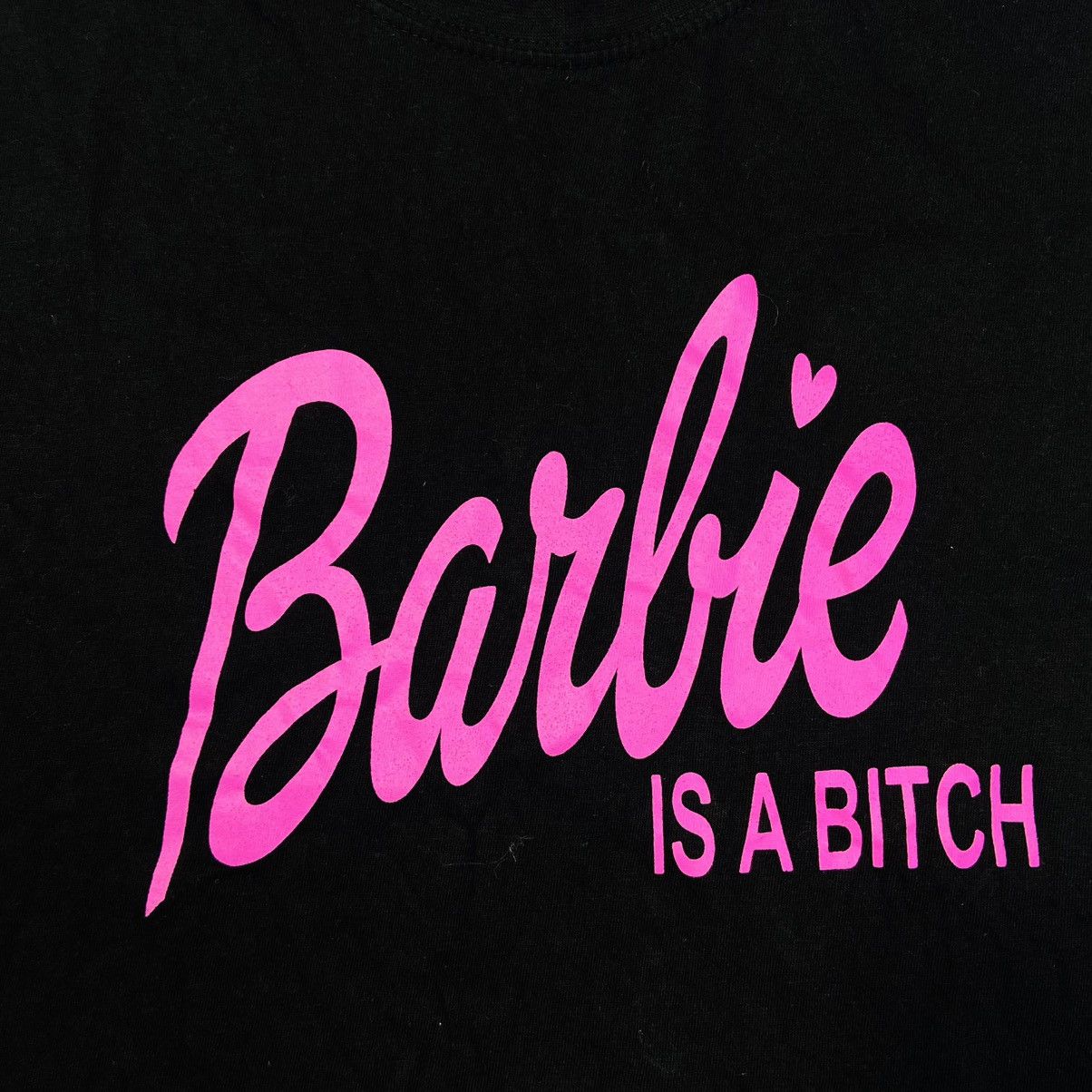 Vintage 1990s BARBIE IS A BITCH - BOXY FIT CUTE RARE TEE - № 267 Size US M / EU 48-50 / 2 - 3 Thumbnail