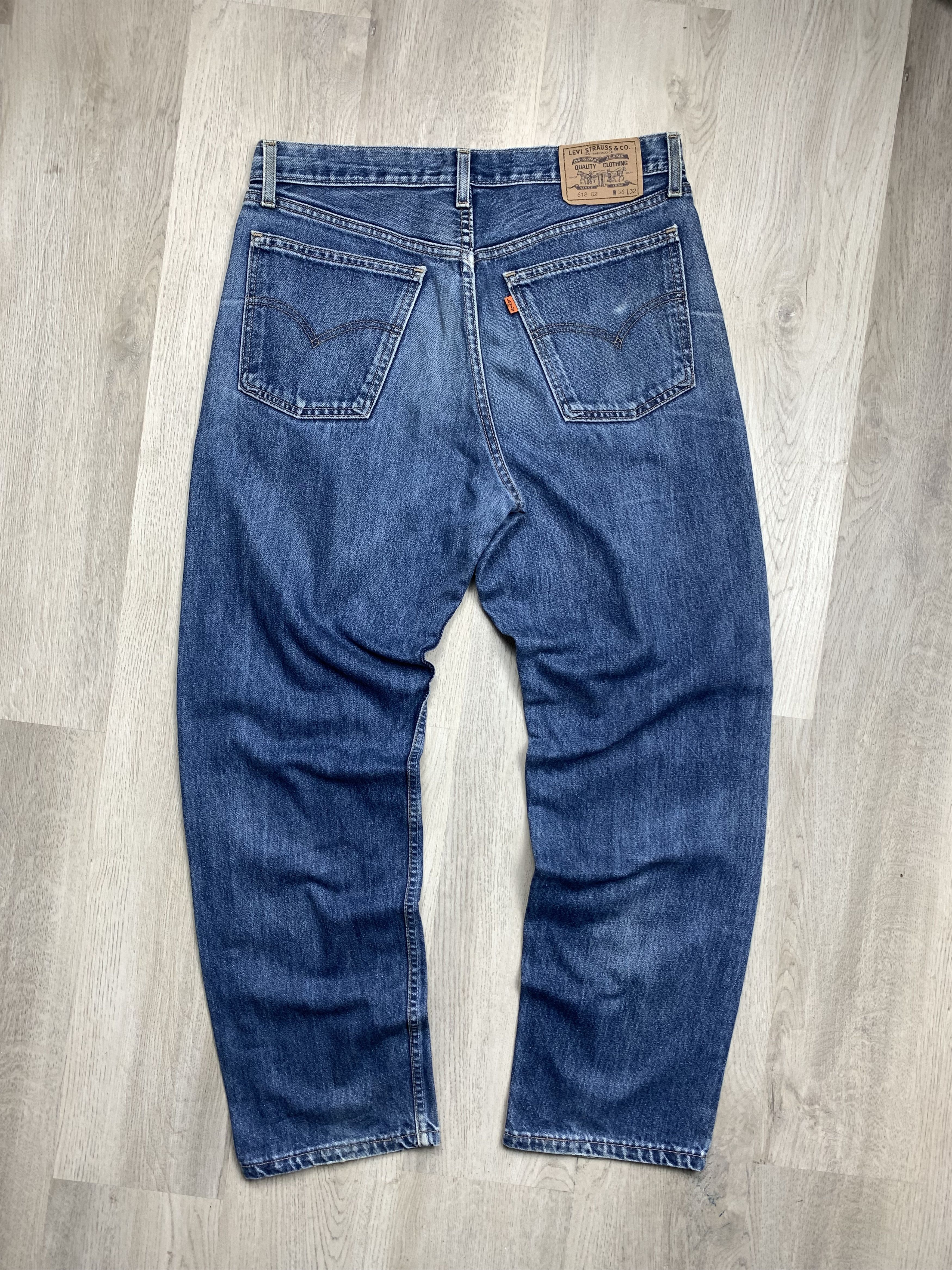 Vintage Levis 618 Denim Pants Orange Tab Jeans