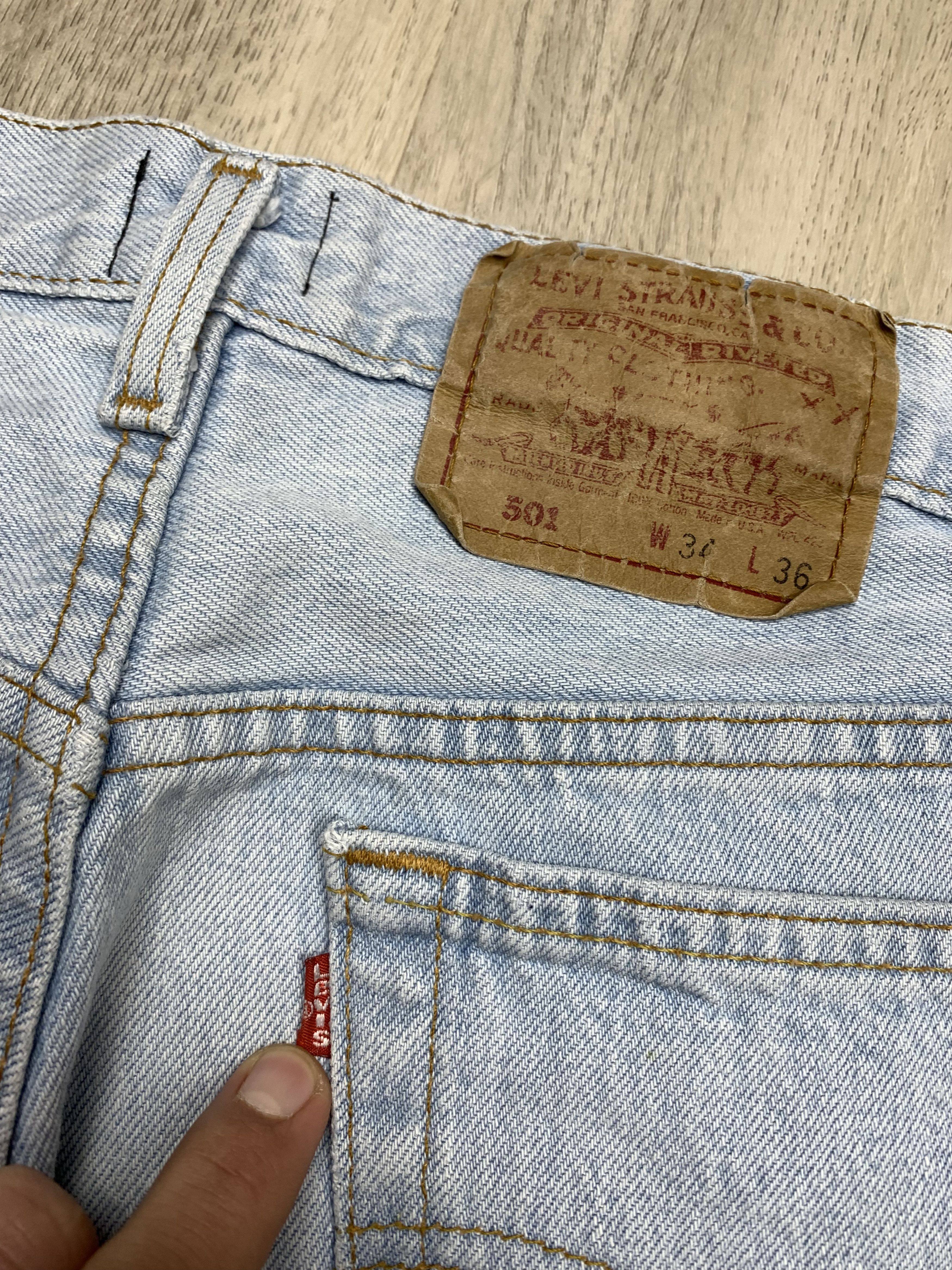 Levi's 90s Vintage Levi’s 501 Slim Fit Jeans Size US 34 / EU 50 - 6 Thumbnail