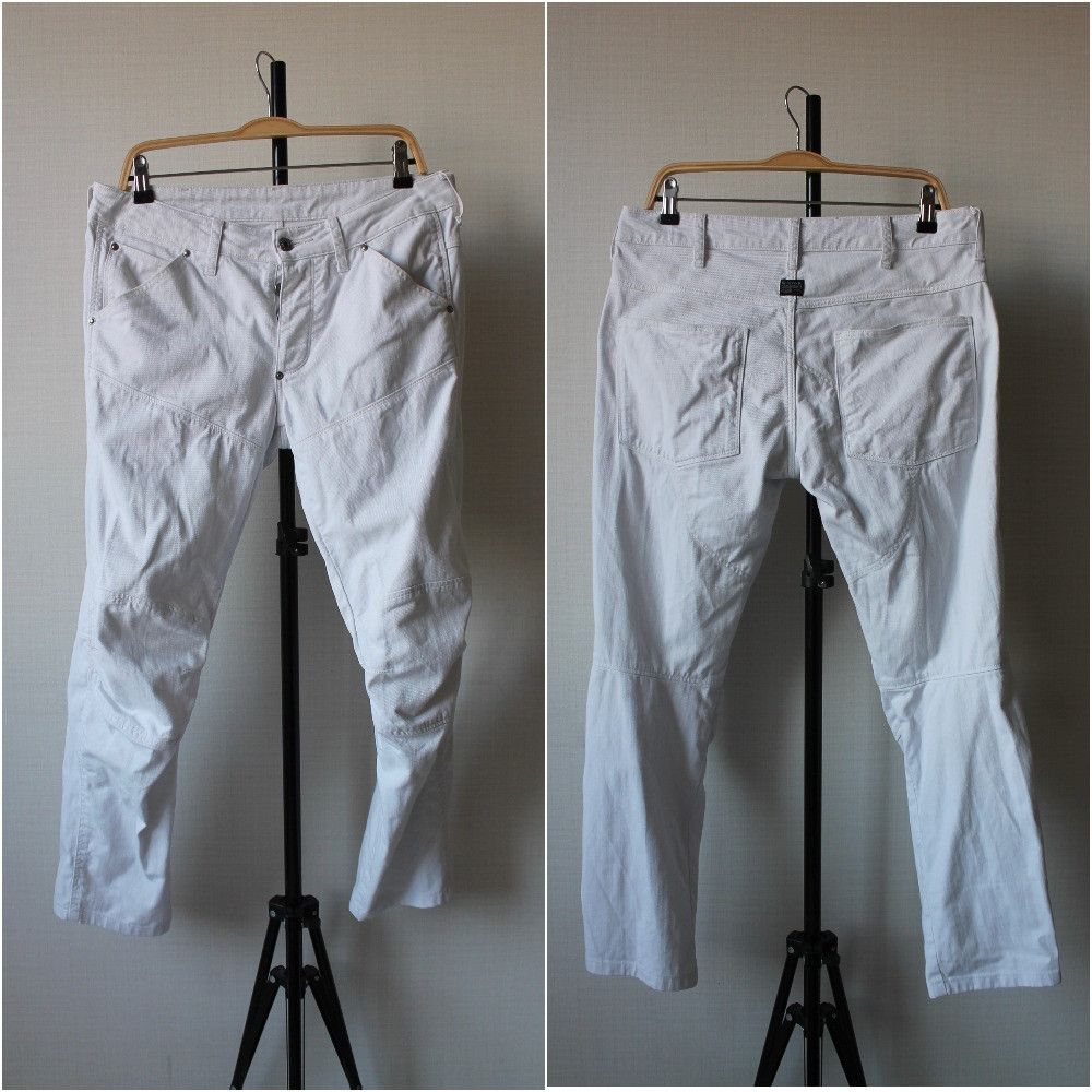 G-Star G- star Raw 3D low Tapered double knee 32 White short Pants Size US 32 / EU 48 - 1 Thumbnail
