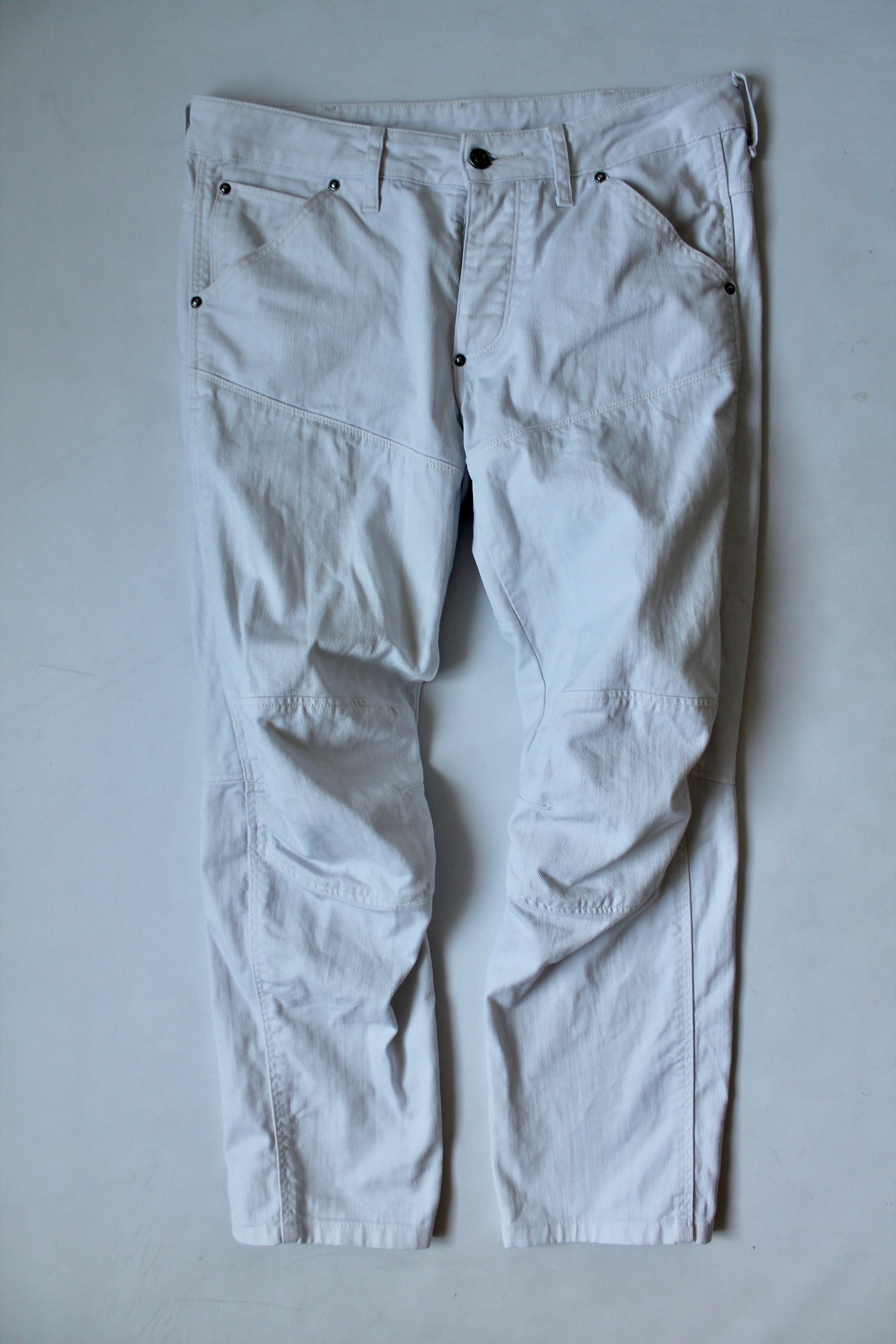 G-Star G- star Raw 3D low Tapered double knee 32 White short Pants Size US 32 / EU 48 - 6 Thumbnail