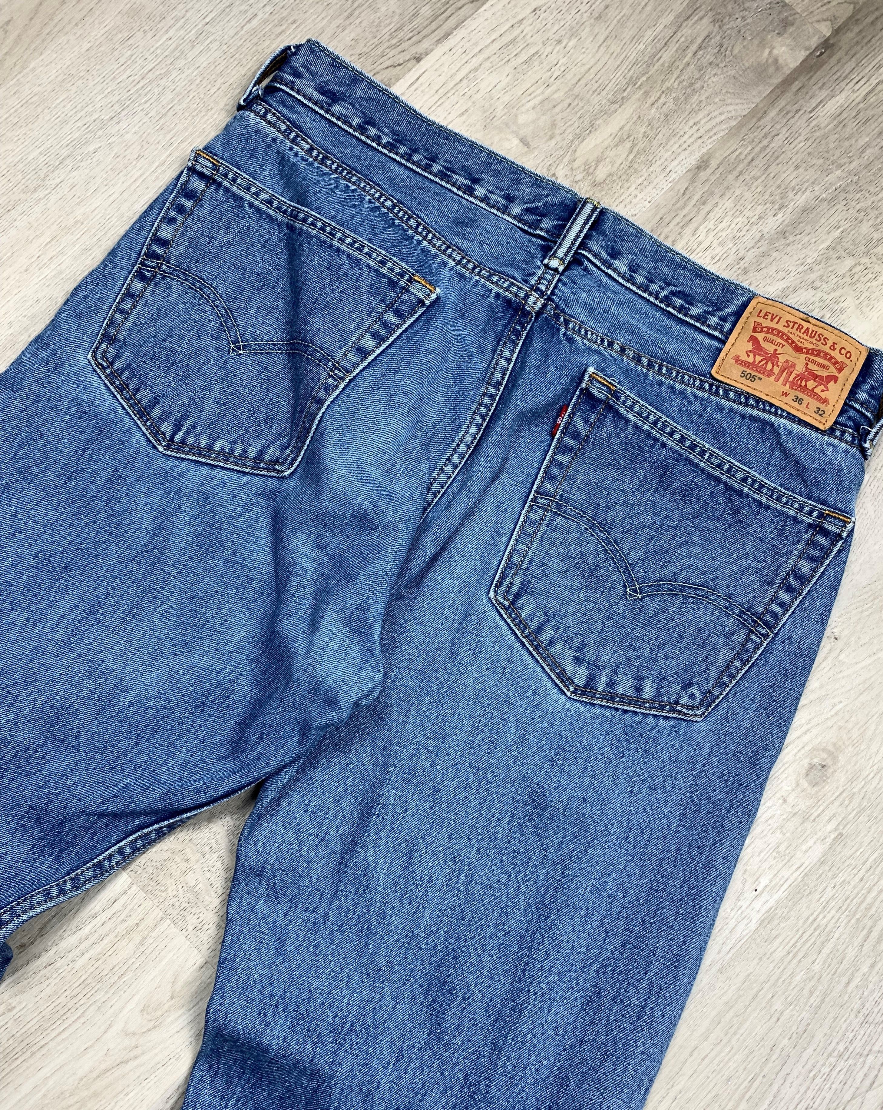 Levis 505 Vintage Mens Denim Pants Jeans Bottoms