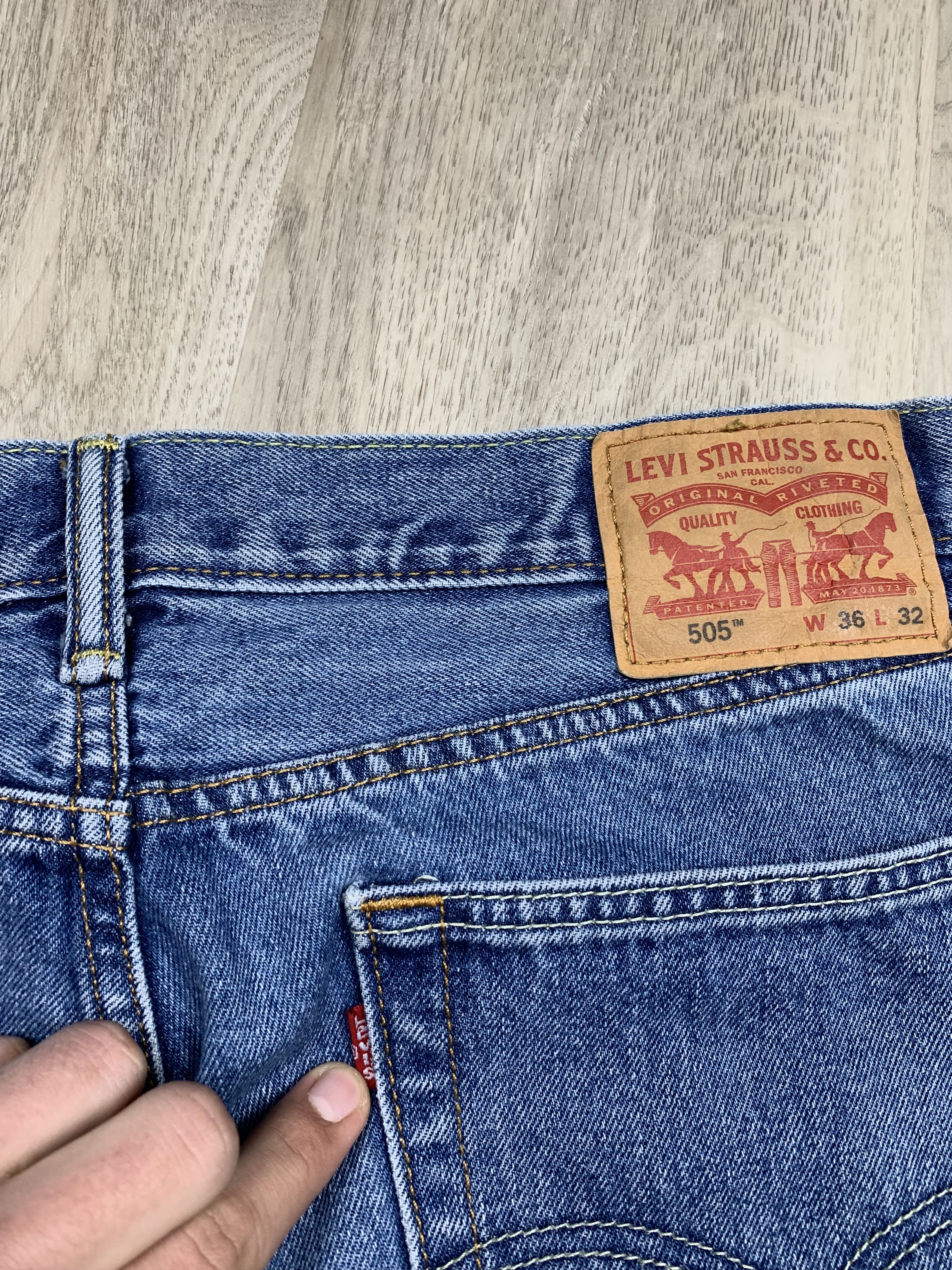 Levis 505 Vintage Mens Denim Pants Jeans Bottoms