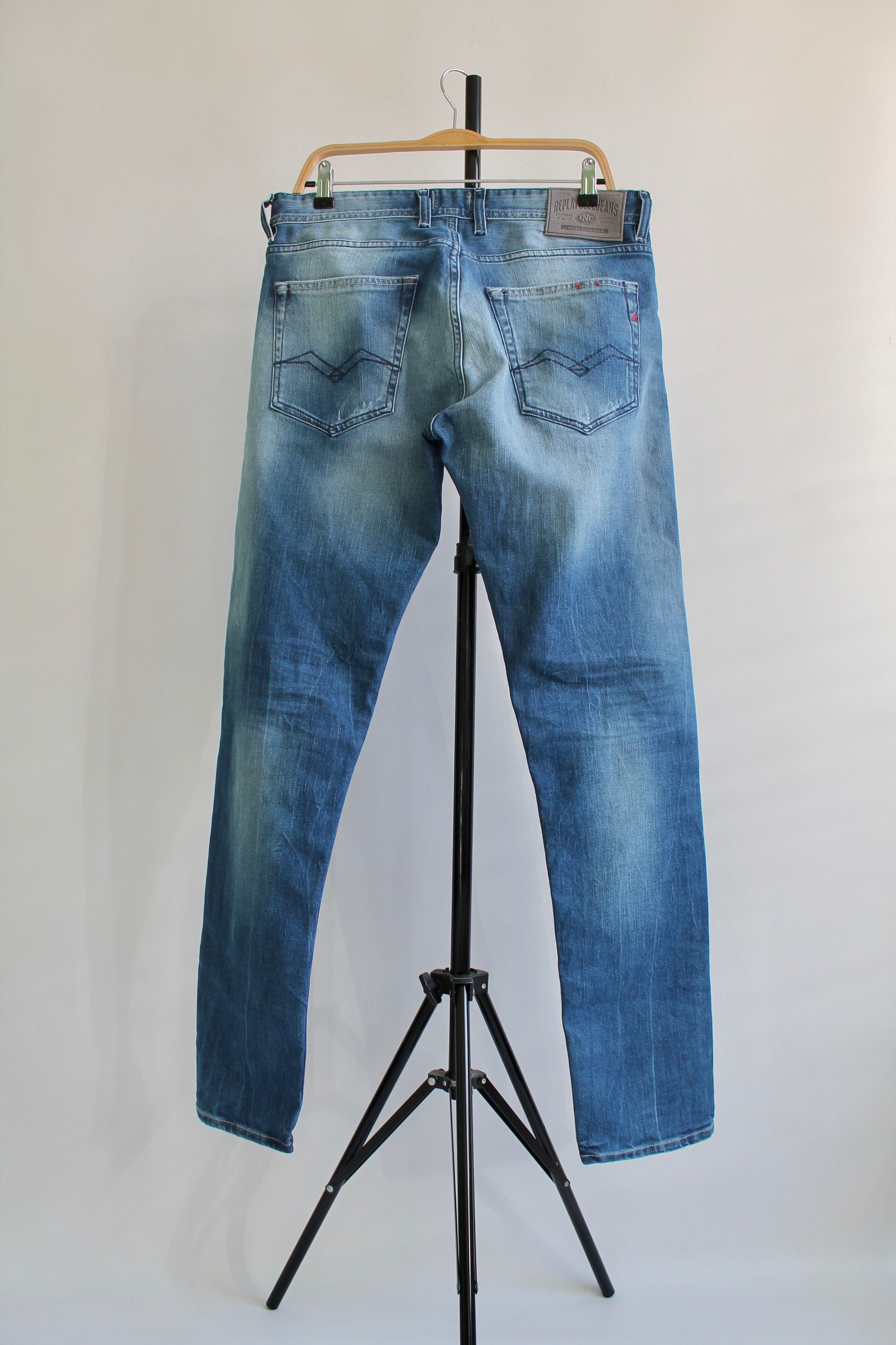 Replay REPLAY Grover Slim Fit Denim pants washed blue 31 x 32 Size US 31 - 6 Thumbnail