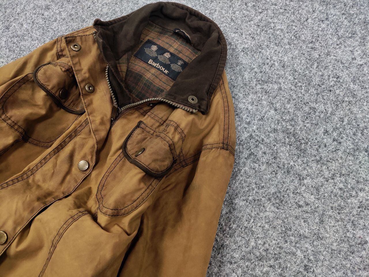 Barbour Barbour Women's E145 Retail Ladies Utility Wax Brown Jacket Size L / US 10 / IT 46 - 4 Thumbnail