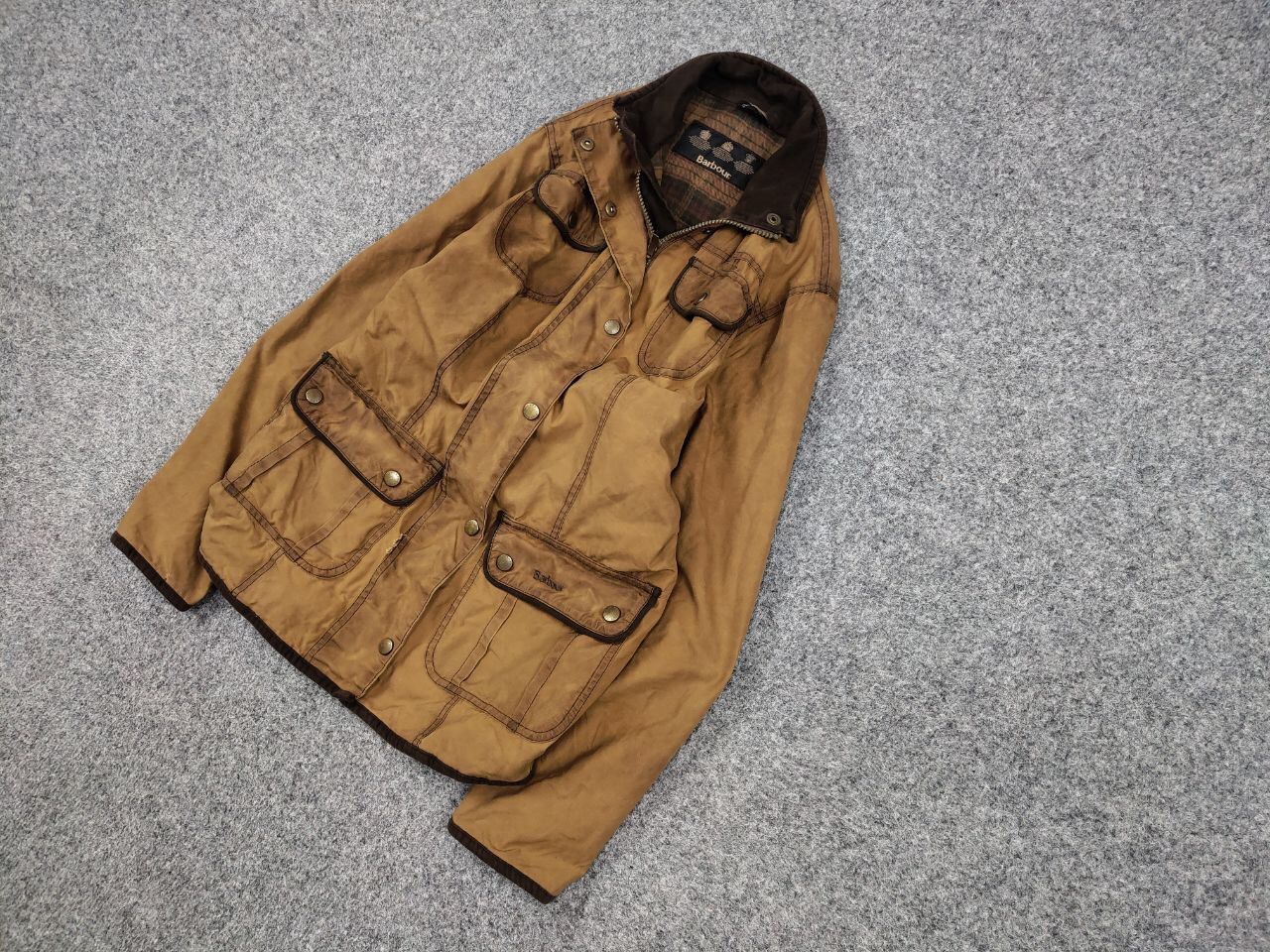 Barbour Barbour Women's E145 Retail Ladies Utility Wax Brown Jacket Size L / US 10 / IT 46 - 3 Thumbnail
