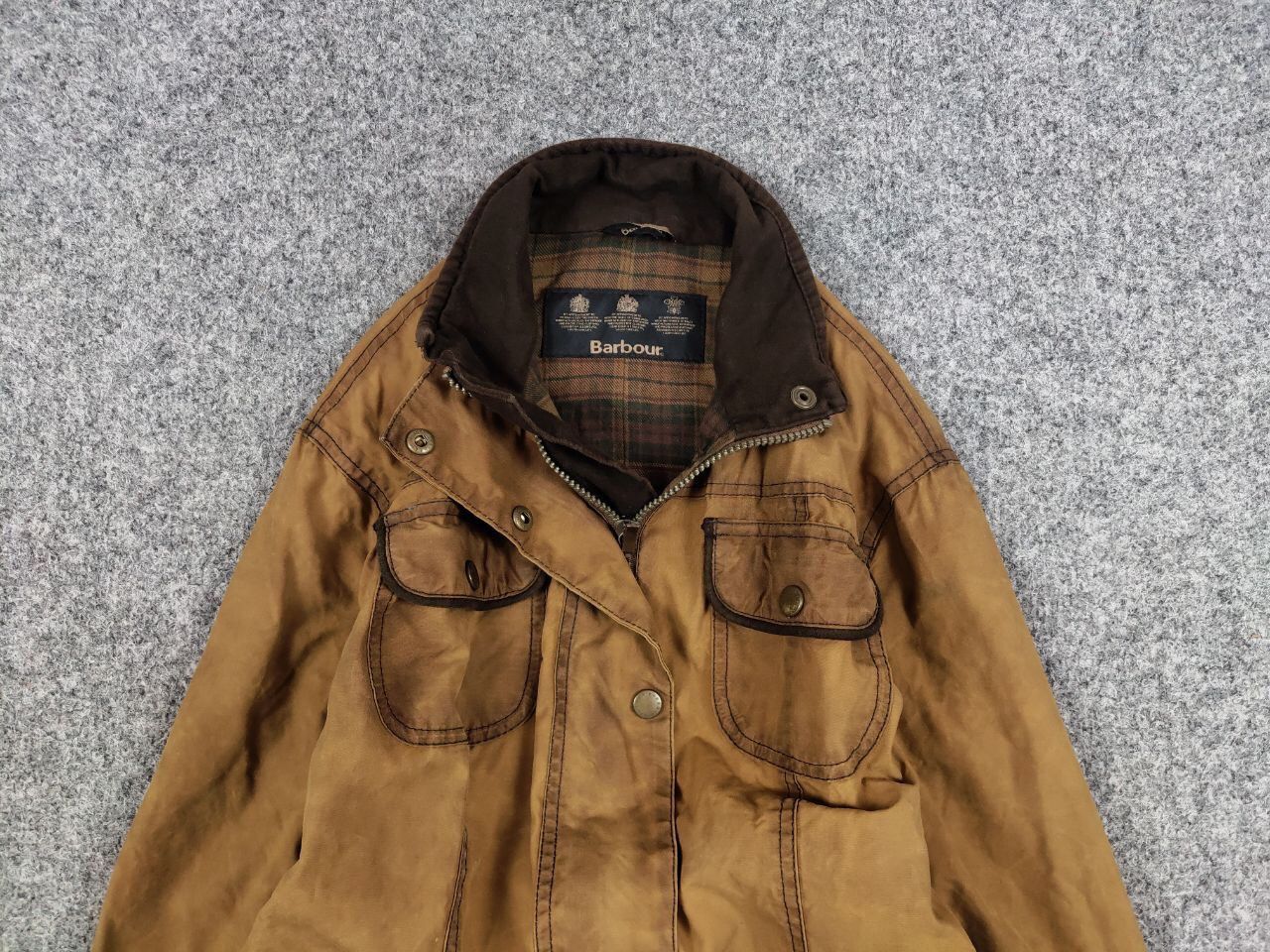Barbour Barbour Women's E145 Retail Ladies Utility Wax Brown Jacket Size L / US 10 / IT 46 - 8 Thumbnail