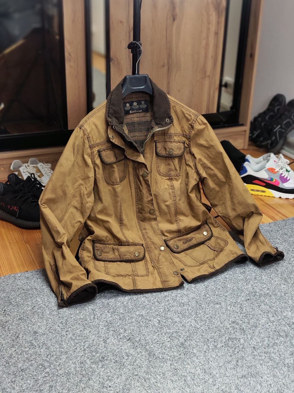 Barbour Barbour Women's E145 Retail Ladies Utility Wax Brown Jacket Size L / US 10 / IT 46 - 25 Thumbnail