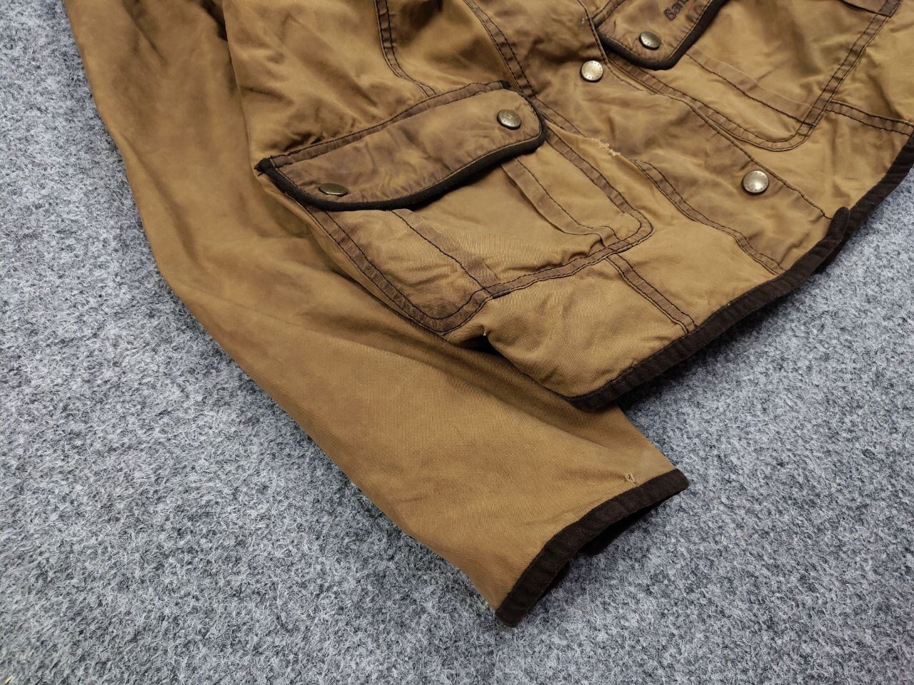 Barbour Barbour Women's E145 Retail Ladies Utility Wax Brown Jacket Size L / US 10 / IT 46 - 6 Thumbnail
