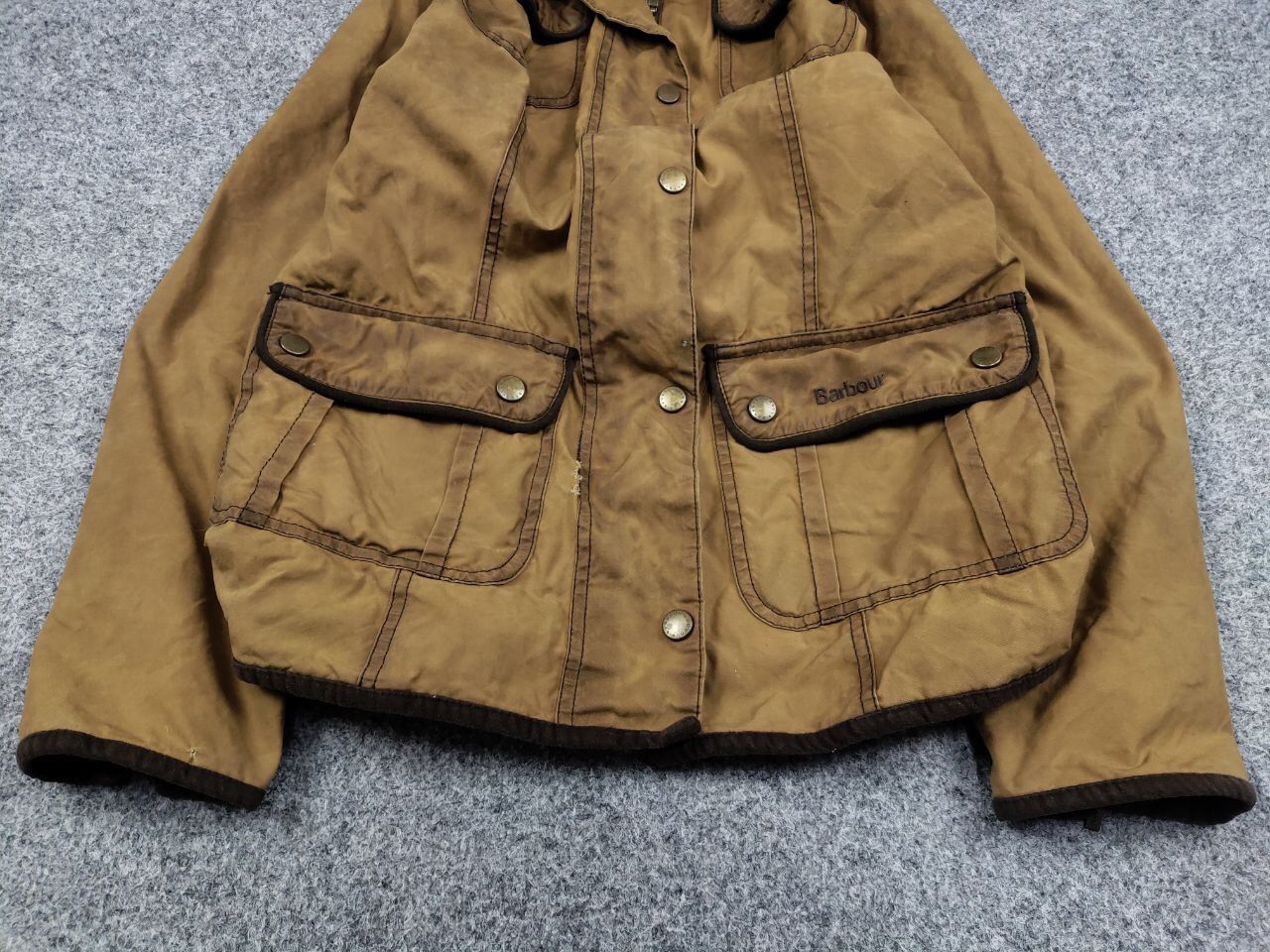 Barbour Barbour Women's E145 Retail Ladies Utility Wax Brown Jacket Size L / US 10 / IT 46 - 9 Thumbnail