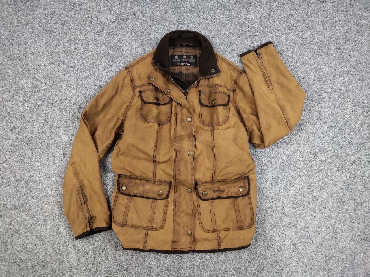 Barbour Barbour Women's E145 Retail Ladies Utility Wax Brown Jacket Size L / US 10 / IT 46 - 13 Thumbnail