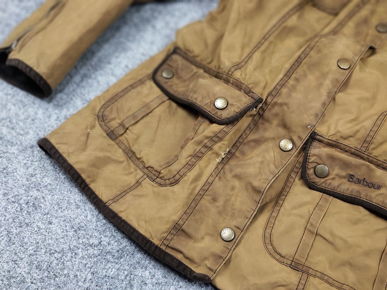 Barbour Barbour Women's E145 Retail Ladies Utility Wax Brown Jacket Size L / US 10 / IT 46 - 18 Thumbnail