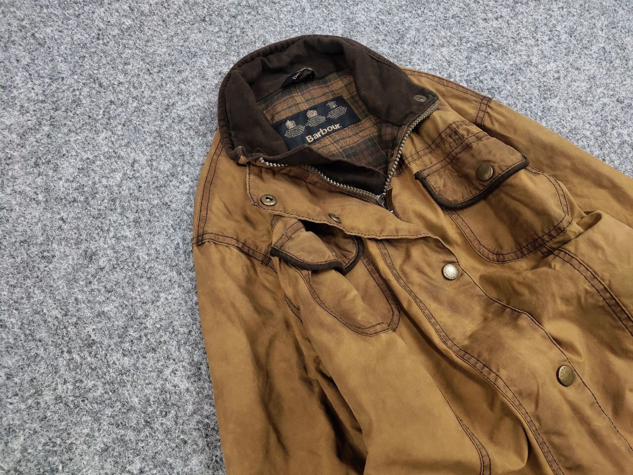 Barbour Barbour Women's E145 Retail Ladies Utility Wax Brown Jacket Size L / US 10 / IT 46 - 7 Thumbnail