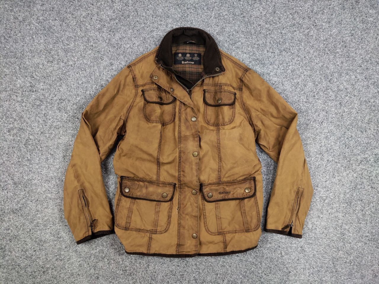 Barbour Barbour Women's E145 Retail Ladies Utility Wax Brown Jacket Size L / US 10 / IT 46 - 14 Thumbnail