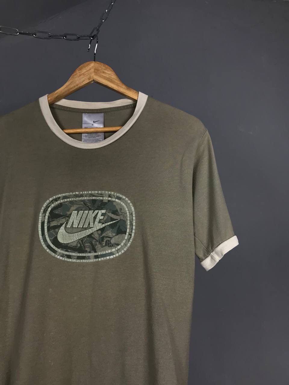 Nike × Vintage Nike swoosh center logo streetwear vintage tee Size US M / EU 48-50 / 2 - 2 Thumbnail