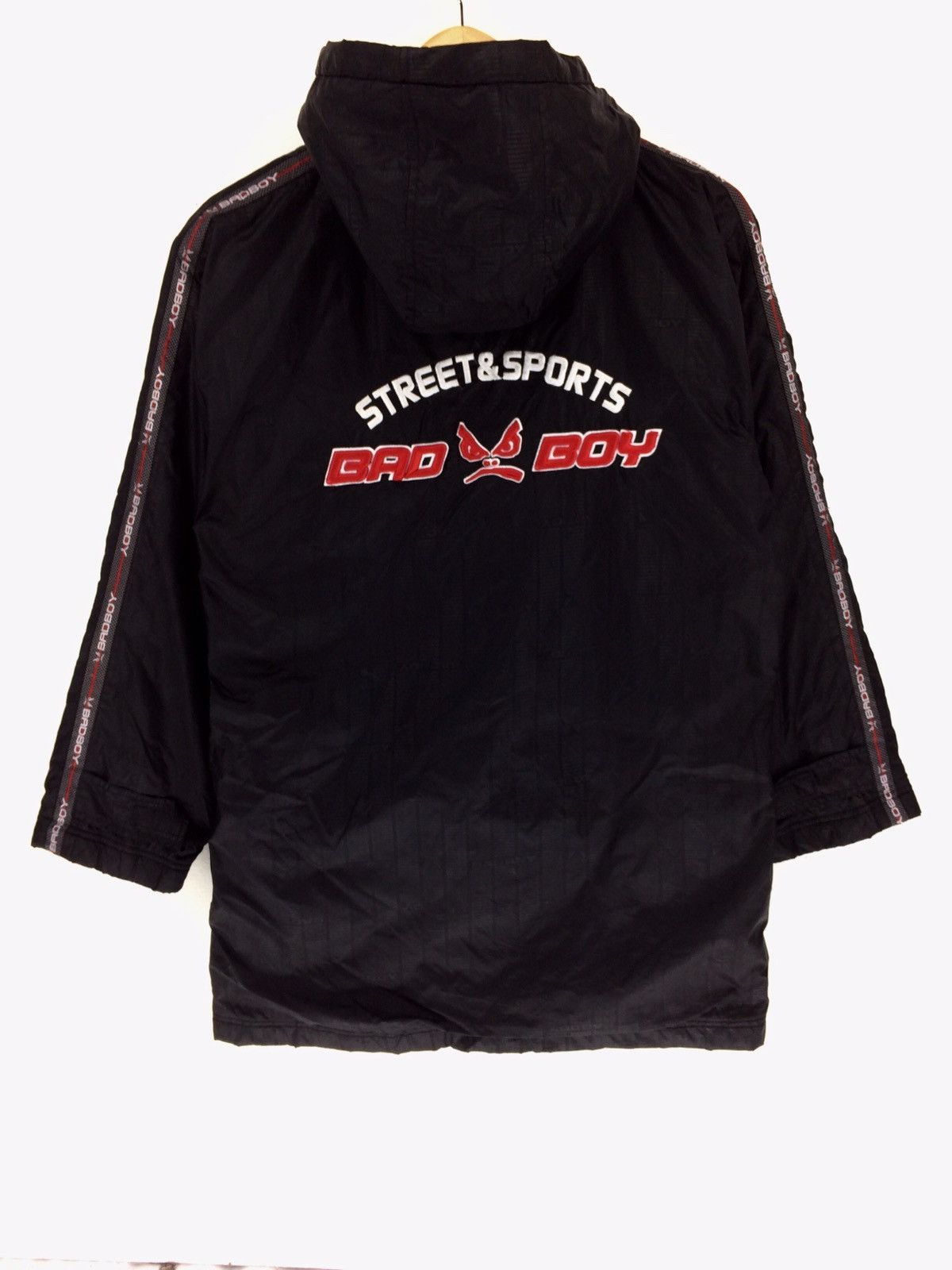Vintage BAD BOY Hoodie Parka Jacket Fashion Streetwear Medium Size Size US M / EU 48-50 / 2 - 1 Thumbnail