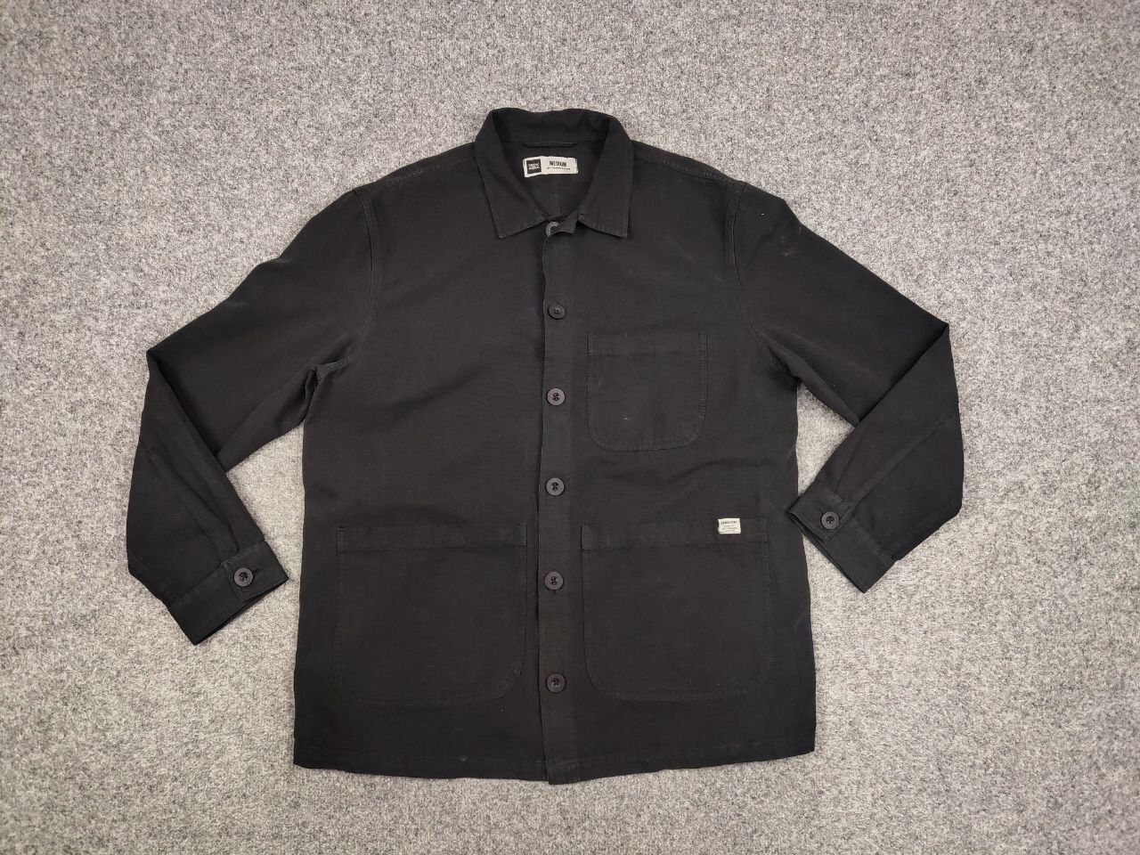 Japanese Brand Dedicated Organic Cotton Black Overshirt Pocket Jacket Size US M / EU 48-50 / 2 - 14 Thumbnail