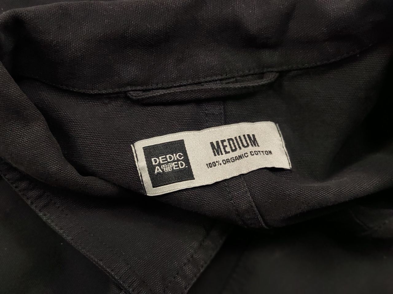Japanese Brand Dedicated Organic Cotton Black Overshirt Pocket Jacket Size US M / EU 48-50 / 2 - 19 Thumbnail