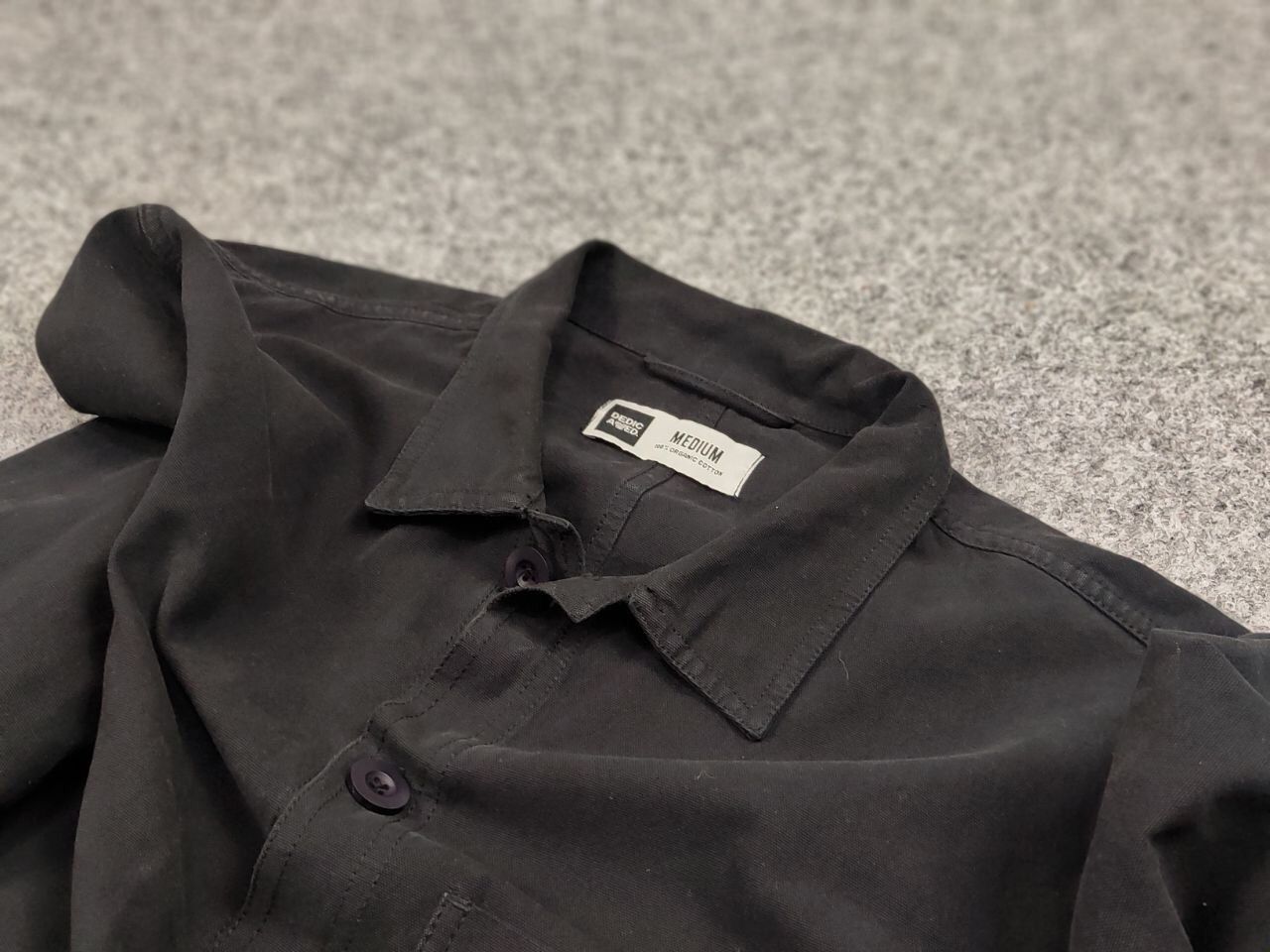 Japanese Brand Dedicated Organic Cotton Black Overshirt Pocket Jacket Size US M / EU 48-50 / 2 - 18 Thumbnail