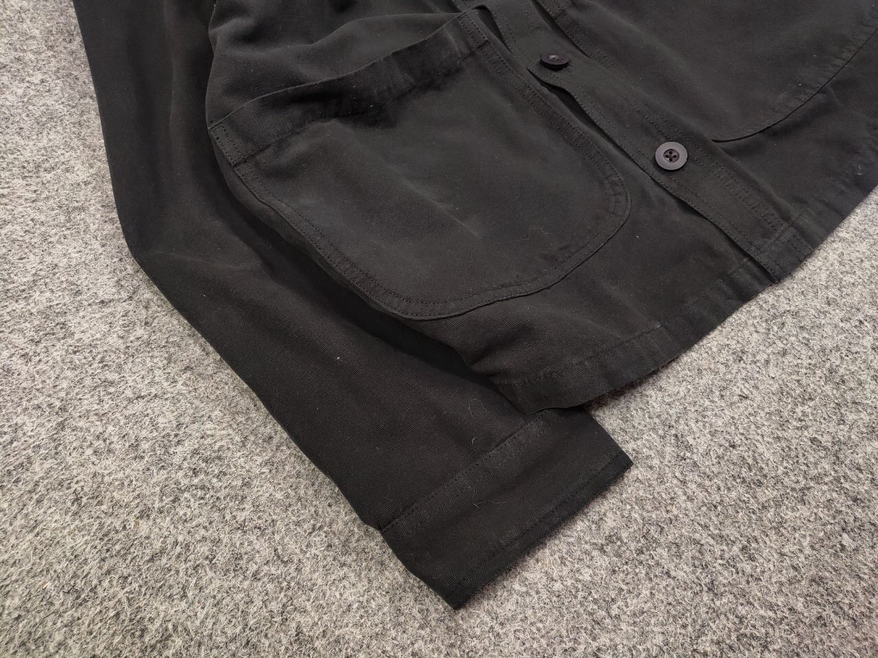 Japanese Brand Dedicated Organic Cotton Black Overshirt Pocket Jacket Size US M / EU 48-50 / 2 - 6 Thumbnail