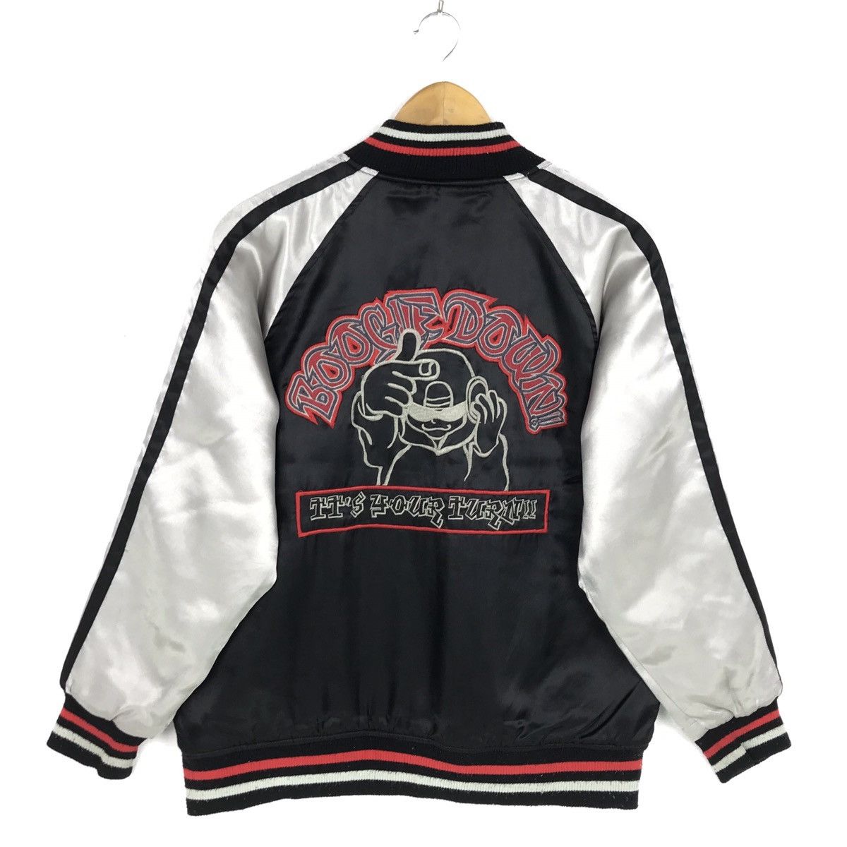 Japanese Brand Vintage Varsity Jacket Pop On Pop Boogie Varsity Sweater Size US L / EU 52-54 / 3 - 1 Thumbnail