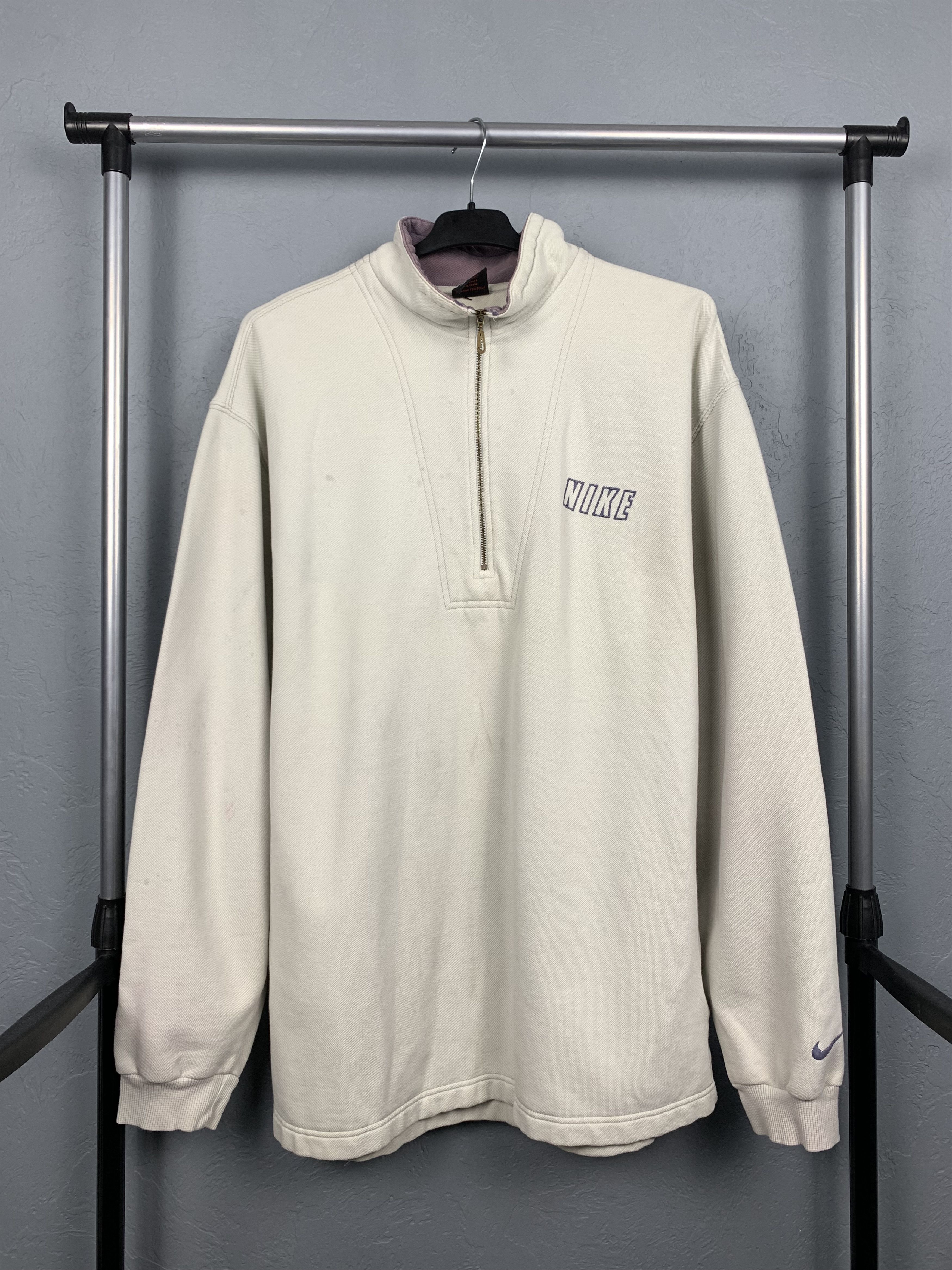 Nike Nike Vintage 1/4 Quarter Zip Mens Sweatshirt Size US L / EU 52-54 / 3 - 1 Thumbnail