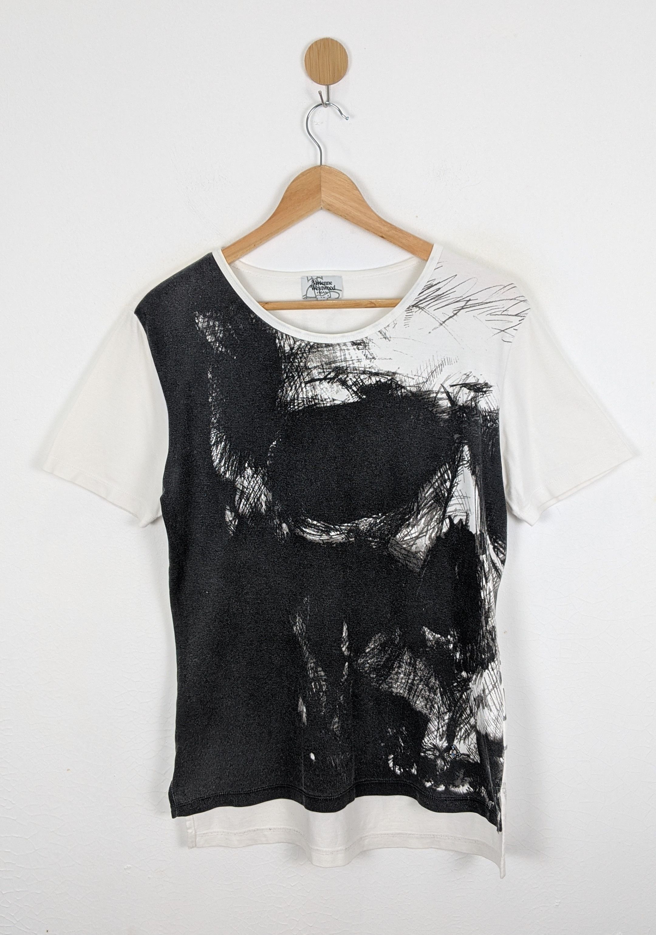 image of Vivienne Westwood Too Young To Die To Fast To Live Shirt in White, Men's (Size Medium)