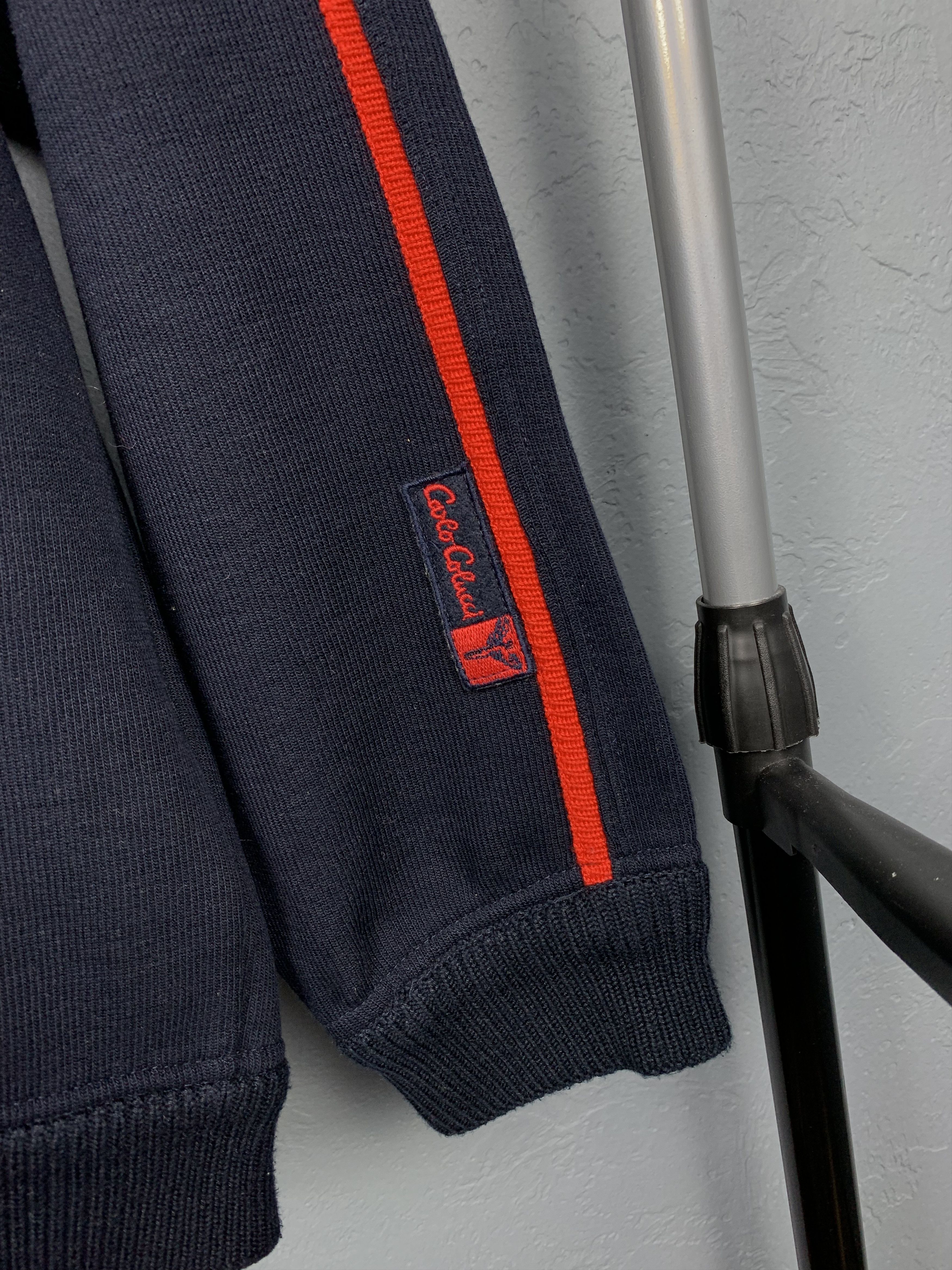 Carlo Colucci × Vintage Carlo Colucci Sport Vintage Mens Knit Sweater Coogi style Size US S / EU 44-46 / 1 - 3 Thumbnail