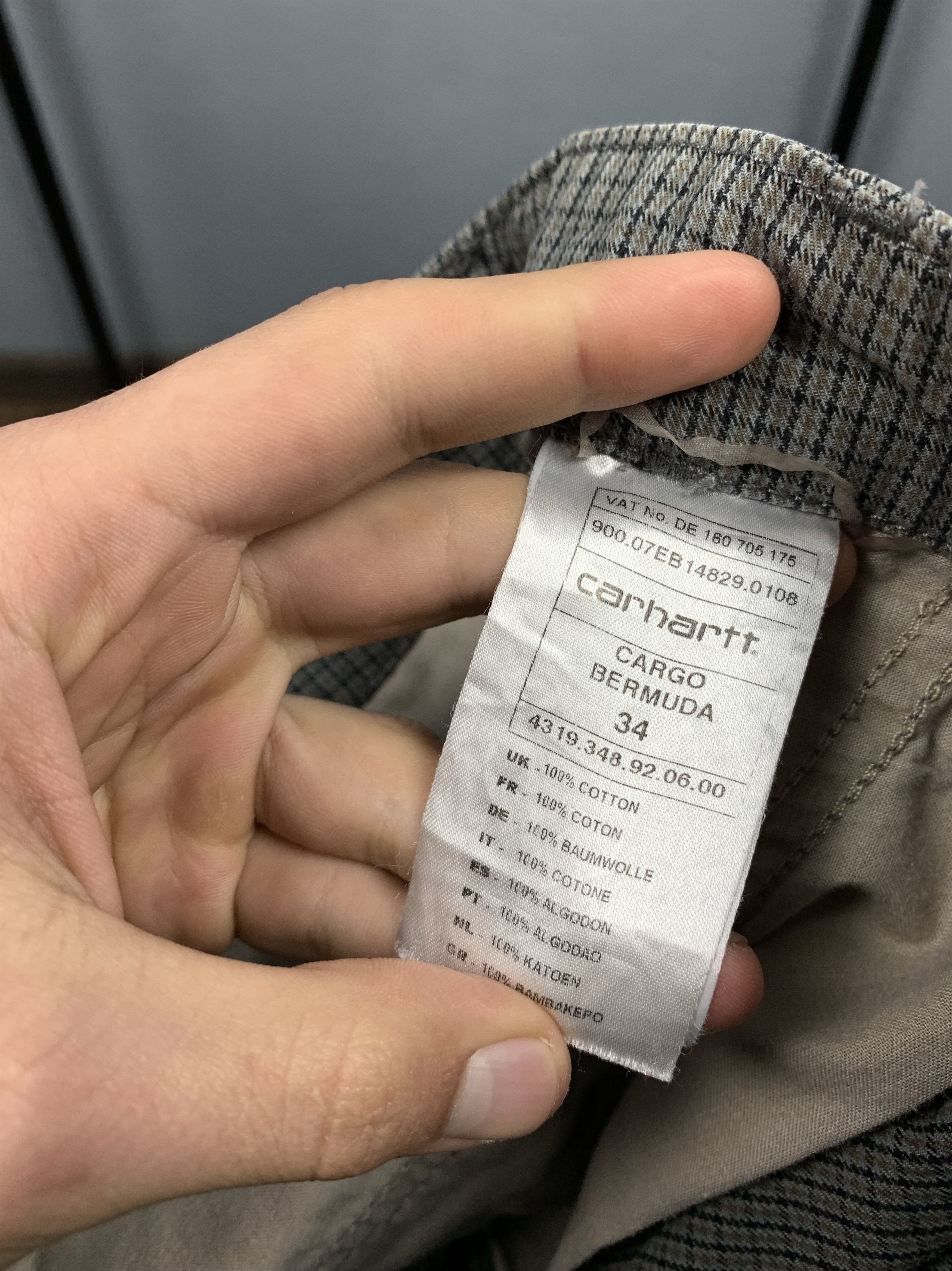 Carhartt × Carhartt Wip × Vintage Vintage Carhartt Cargo Bermuda Shorts Size US 36 / EU 52 - 6 Thumbnail