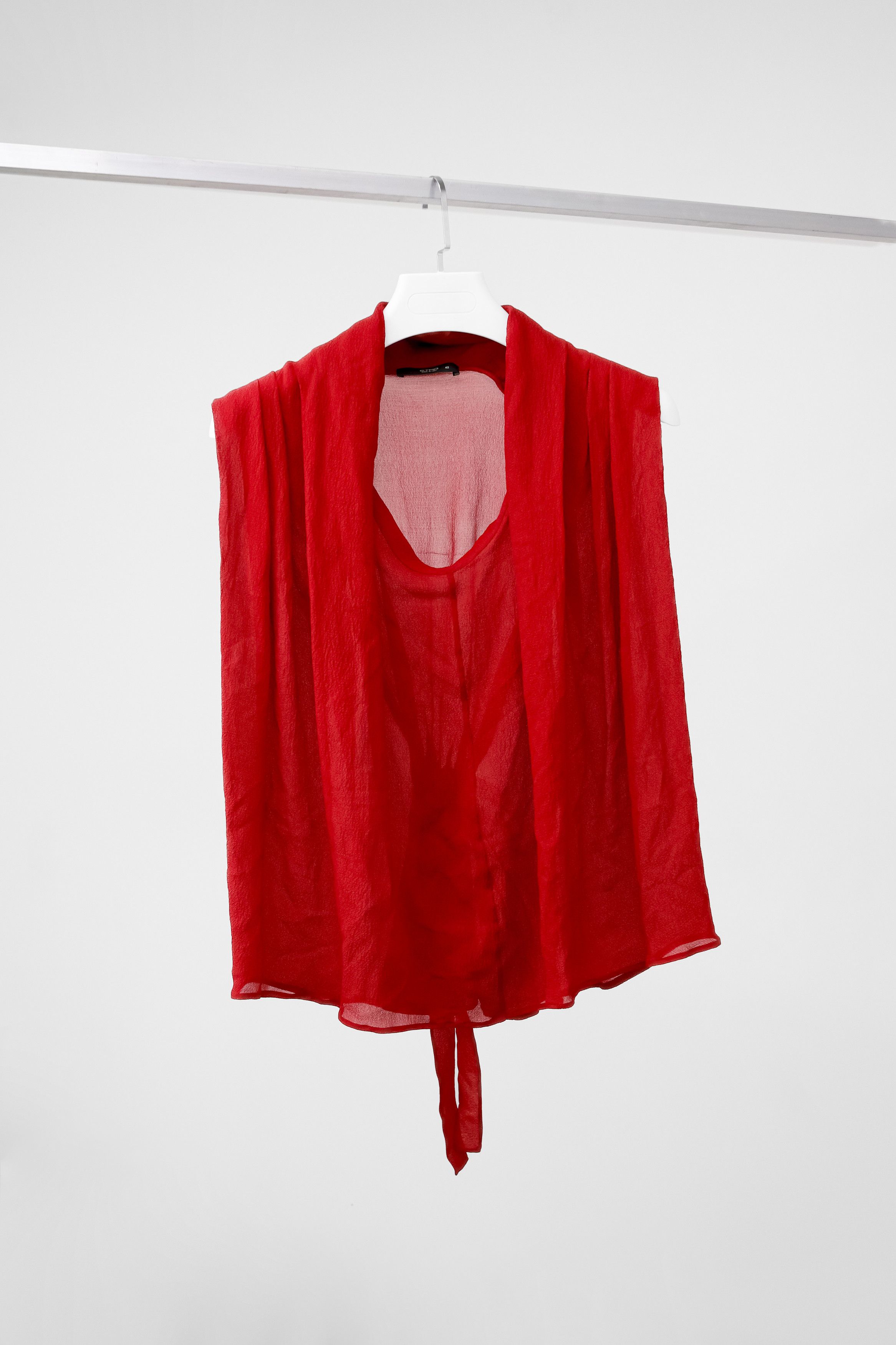 Etro Gathered Chiffon Wrap Blouse
