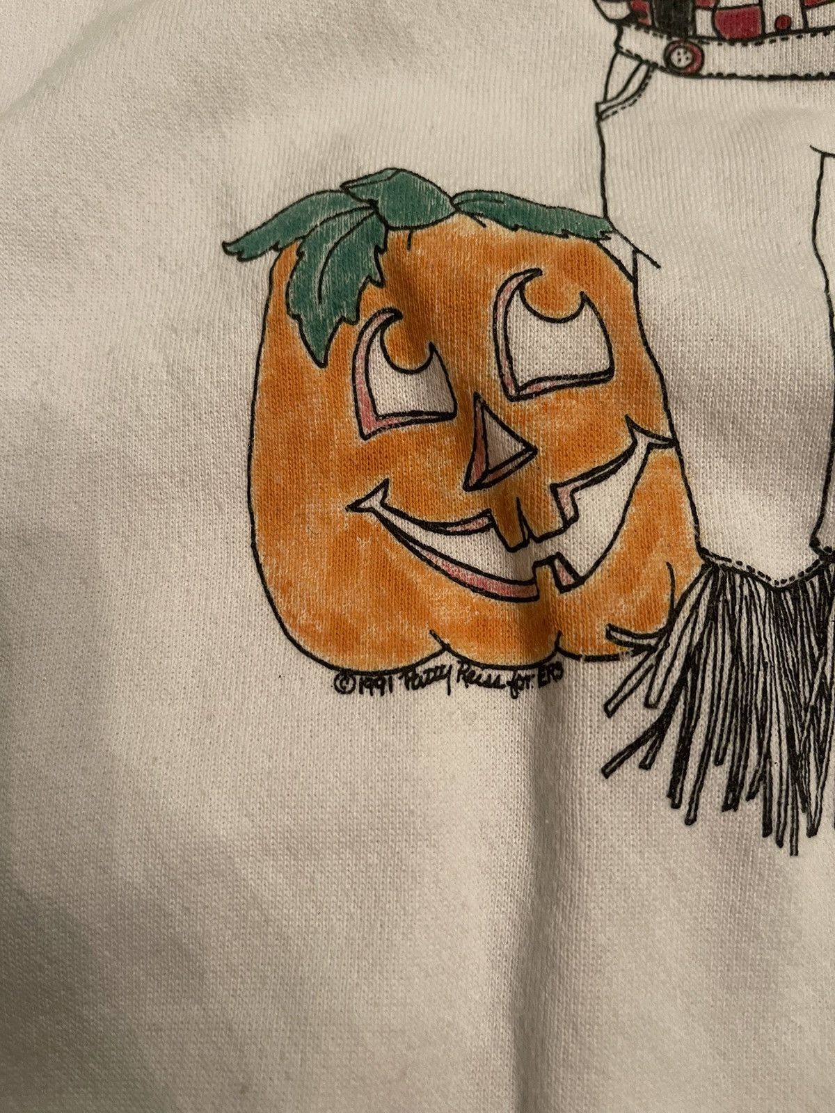 Tultex × Vintage Tultex 1991 vintage scarecrow print 90s sweatshirt Size US XL / EU 56 / 4 - 3 Thumbnail